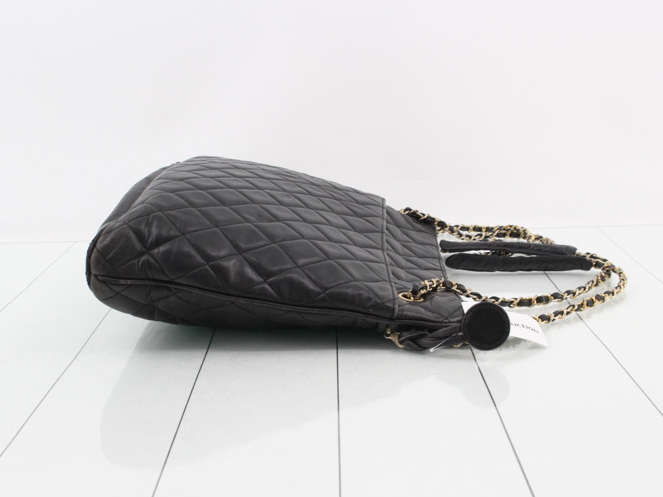 Matelassé Lambskin Chain Shoulder Bag — view 3