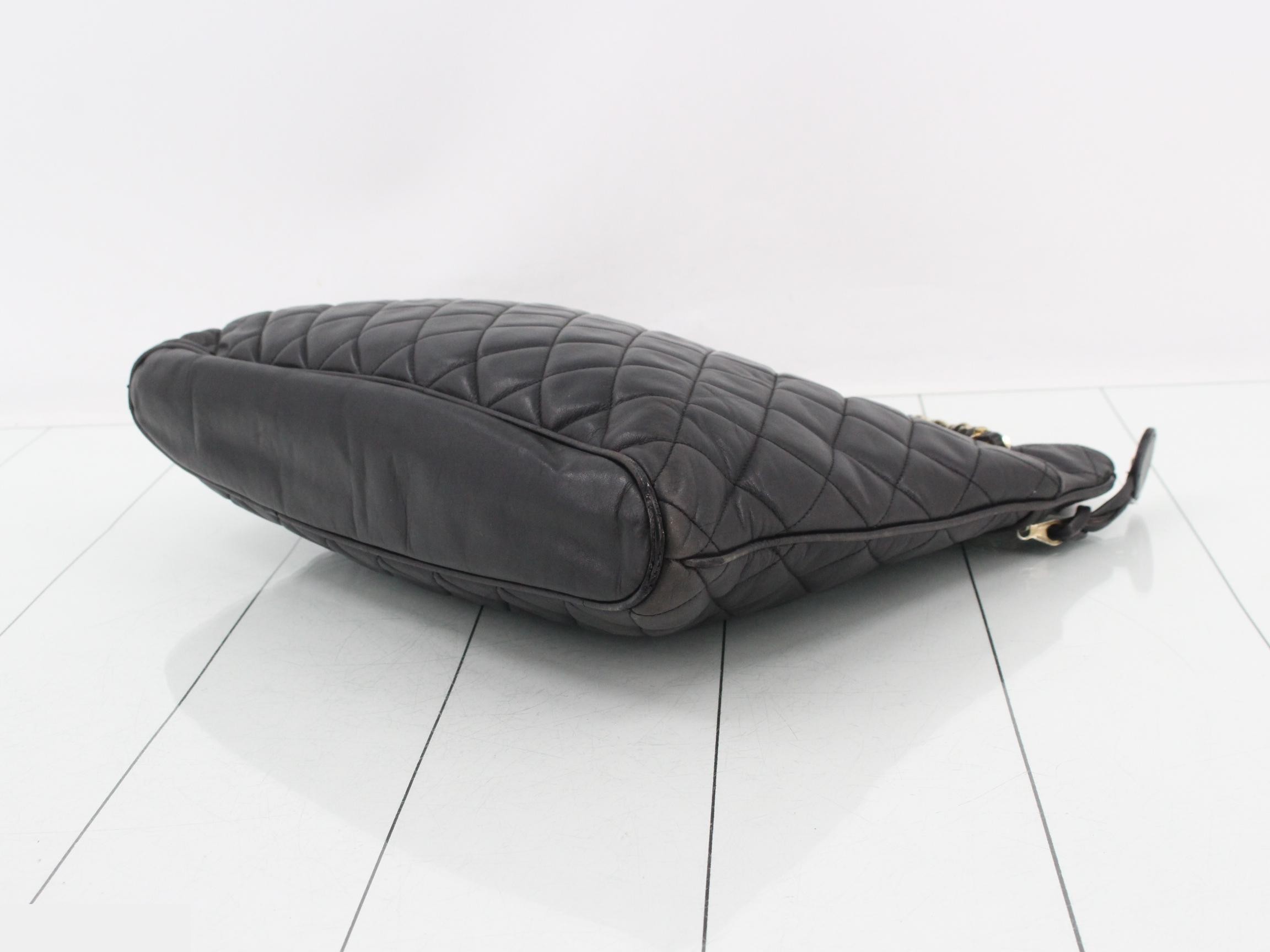 Matelassé Lambskin Chain Shoulder Bag — view 6