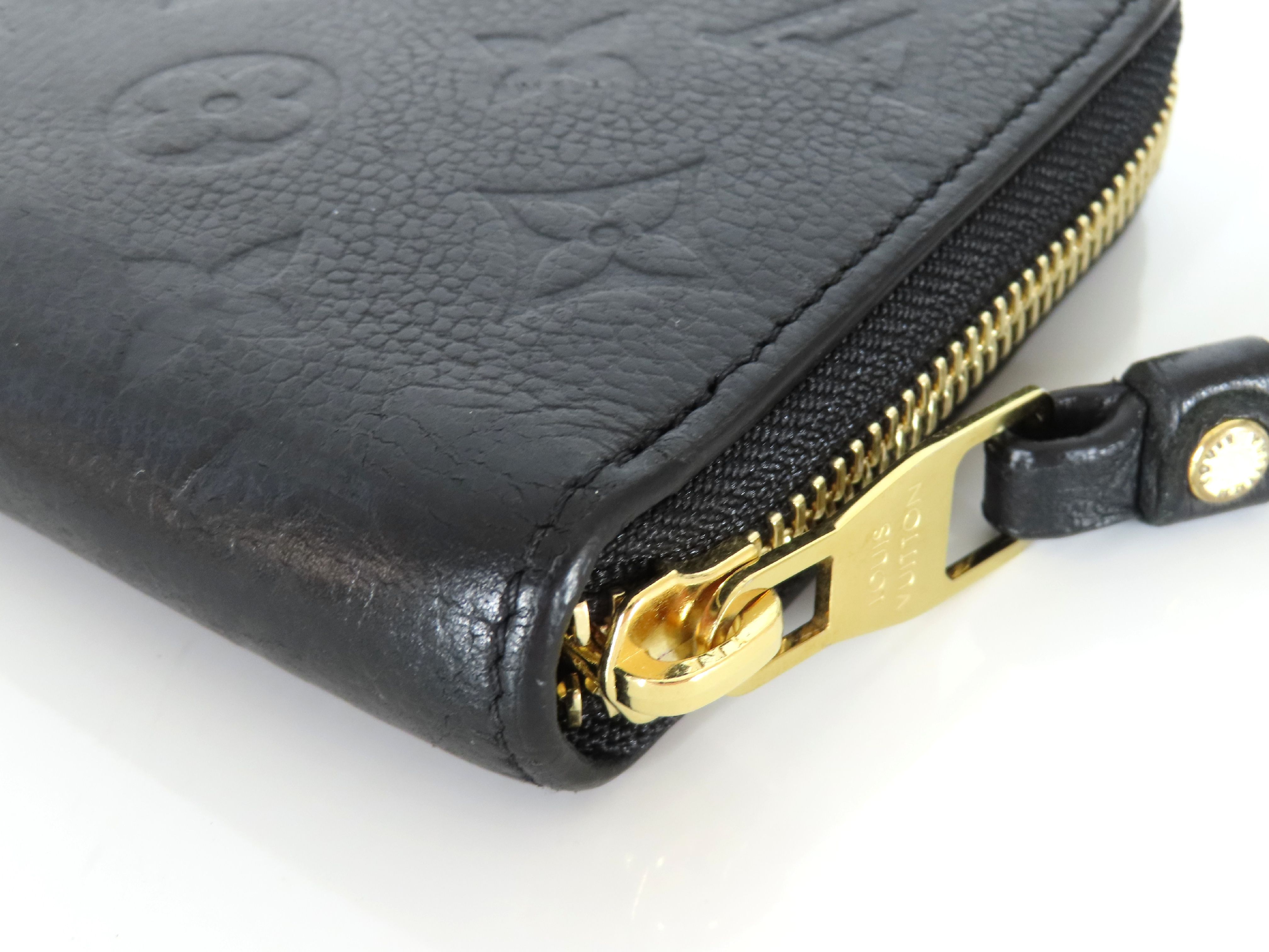 Monogram Empreinte Louis Vuitton Empreinte Zippy Black Gold Hardware SP1189 Wallet — view 3