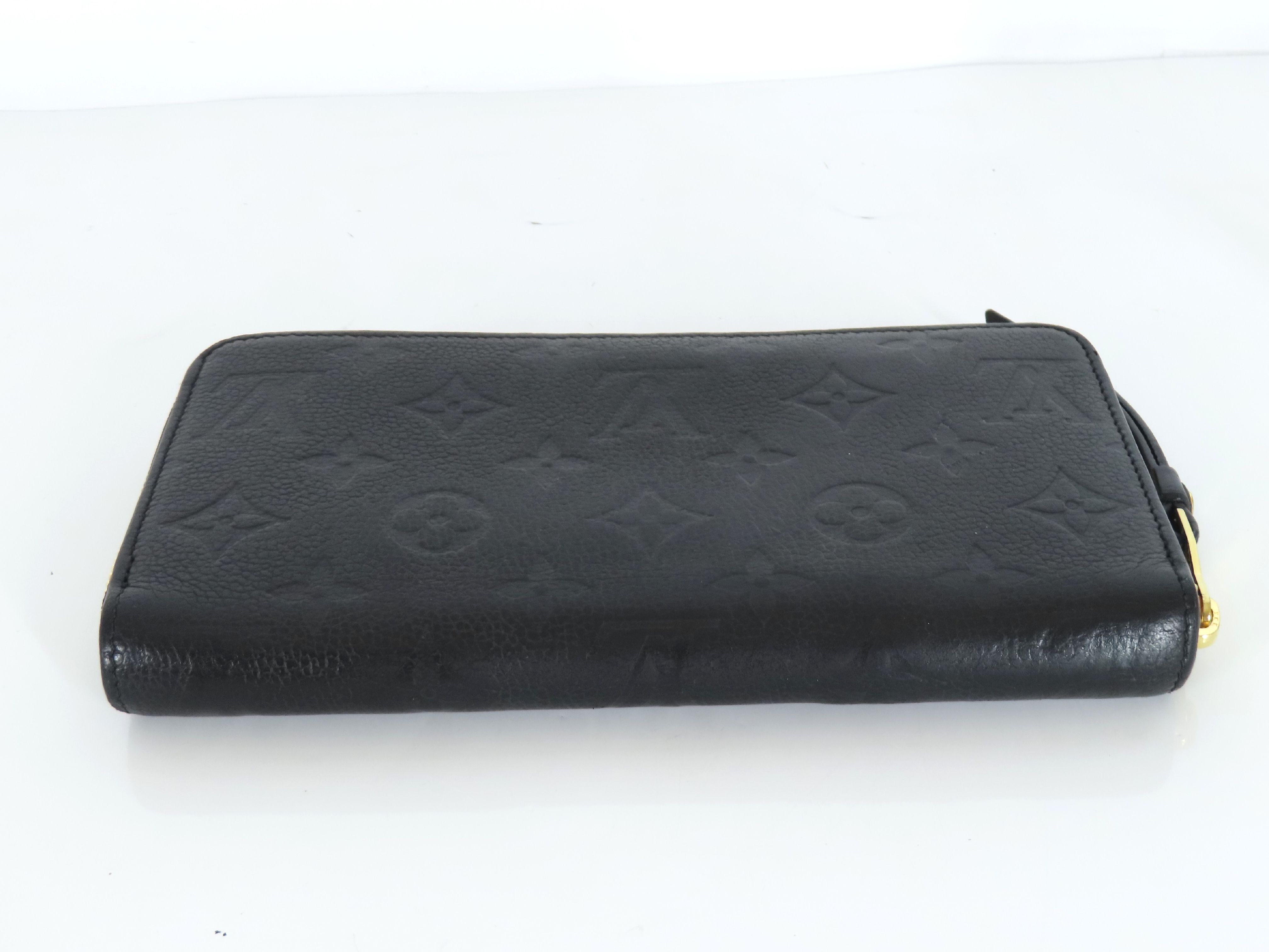 Monogram Empreinte Louis Vuitton Empreinte Zippy Black Gold Hardware SP1189 Wallet — view 4