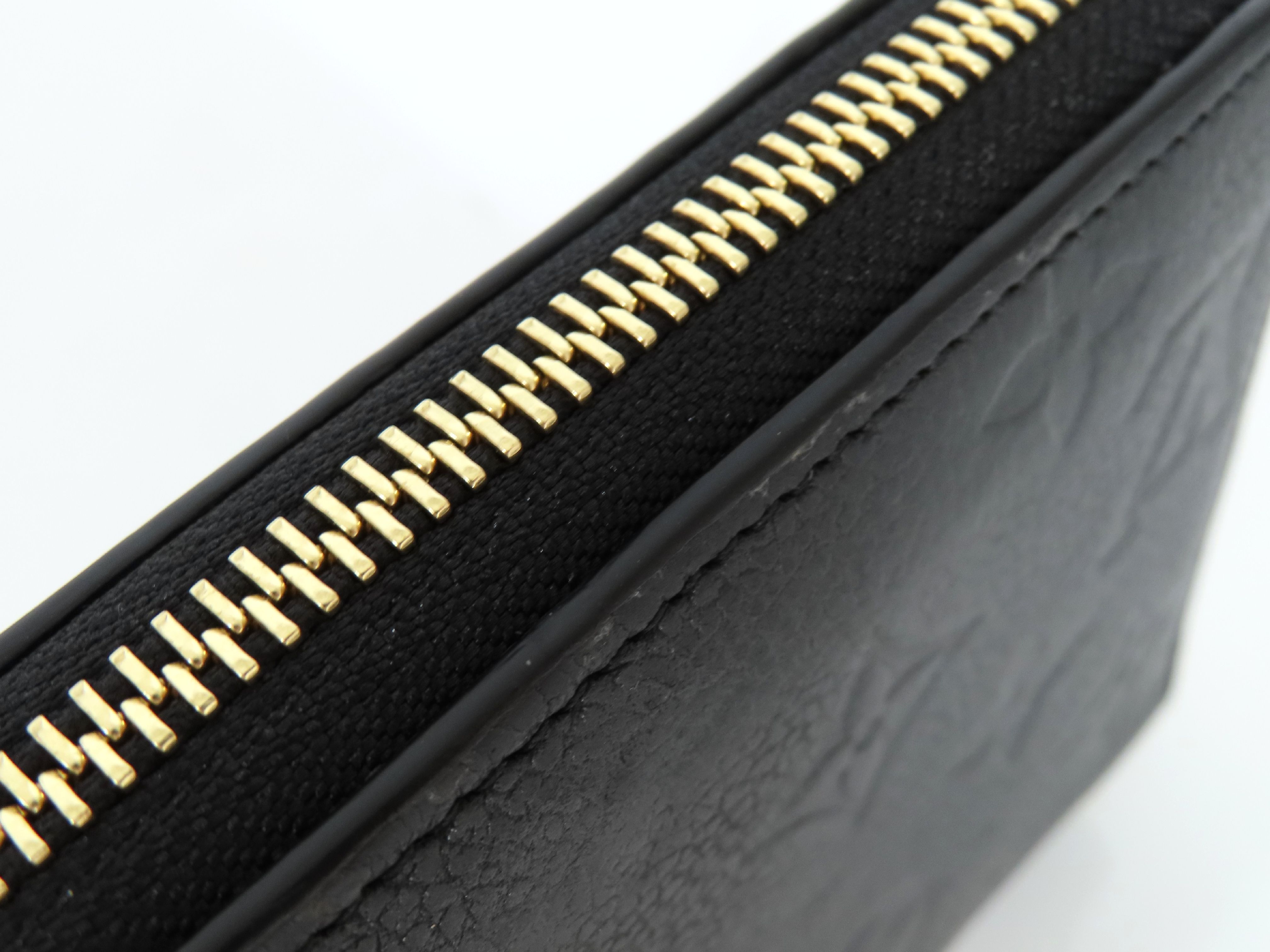 Monogram Empreinte Louis Vuitton Empreinte Zippy Black Gold Hardware SP1189 Wallet — view 7