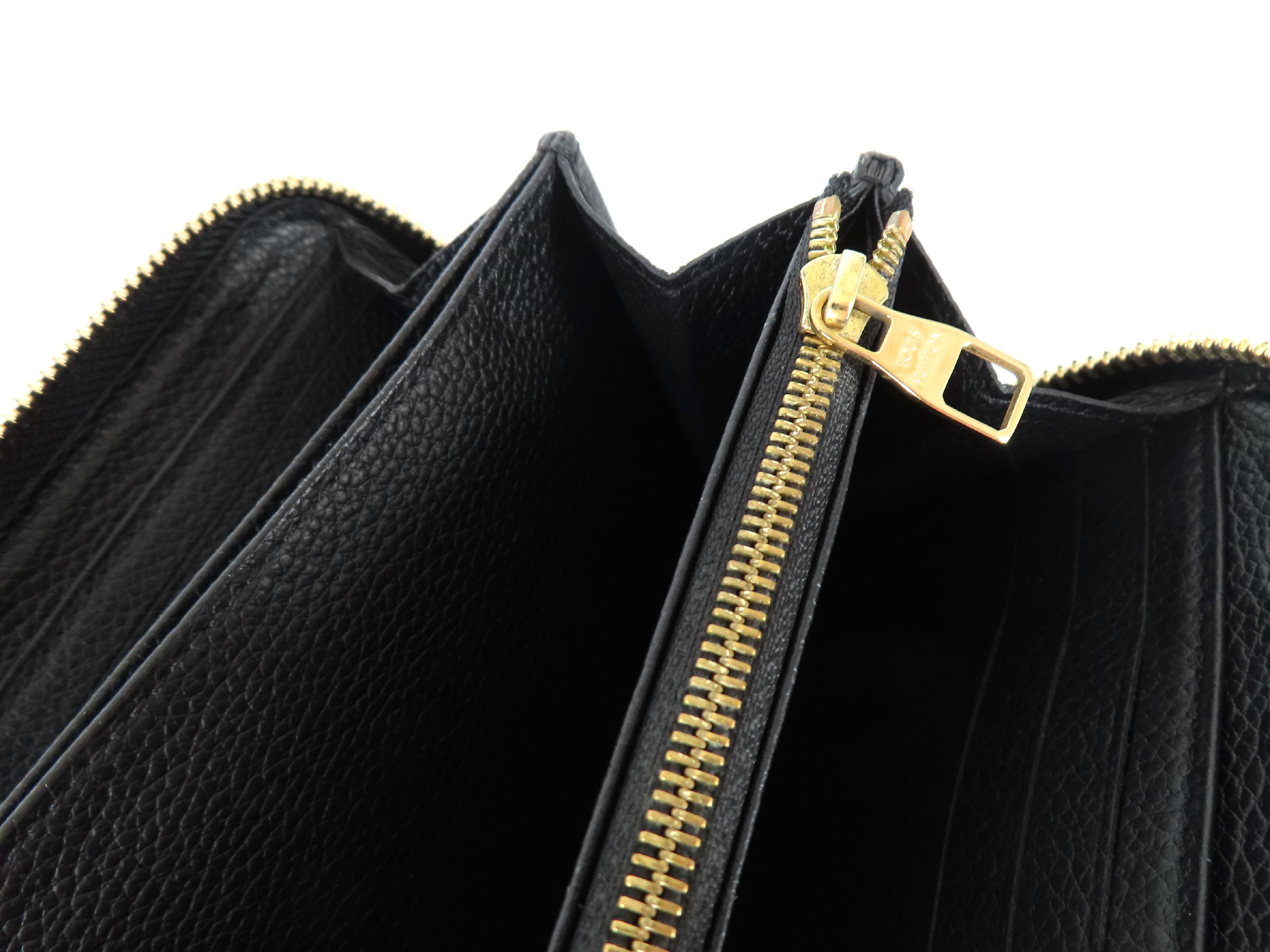 Monogram Empreinte Louis Vuitton Empreinte Zippy Black Gold Hardware SP1189 Wallet — view 9