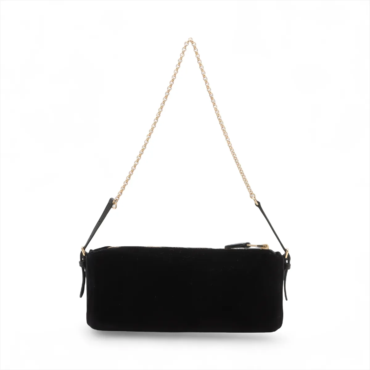 Velvet Chain Shoulder Bag Bordeaux 5NE851 — view 2