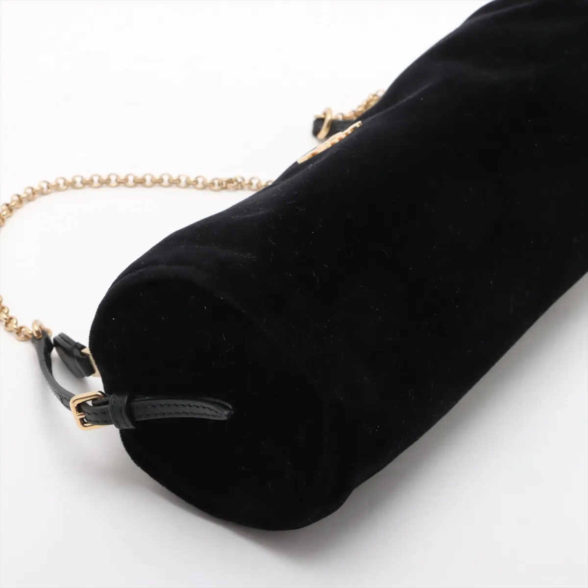 Velvet Chain Shoulder Bag Bordeaux 5NE851 — view 4
