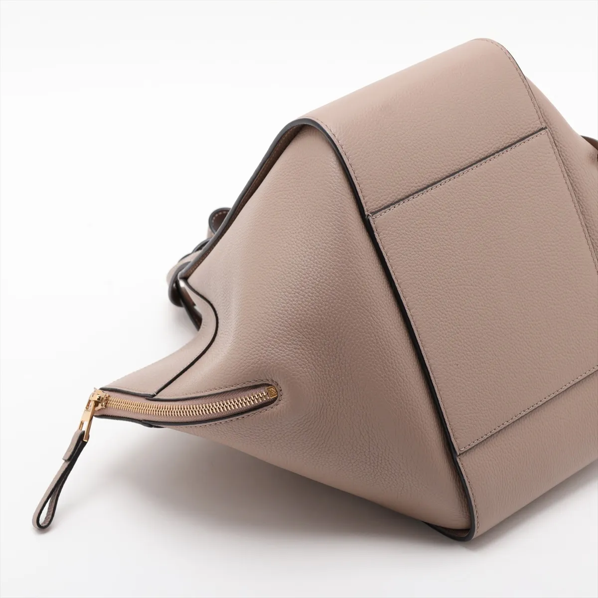Hammock Small Leather 2-Way Handbag, Beige — view 4