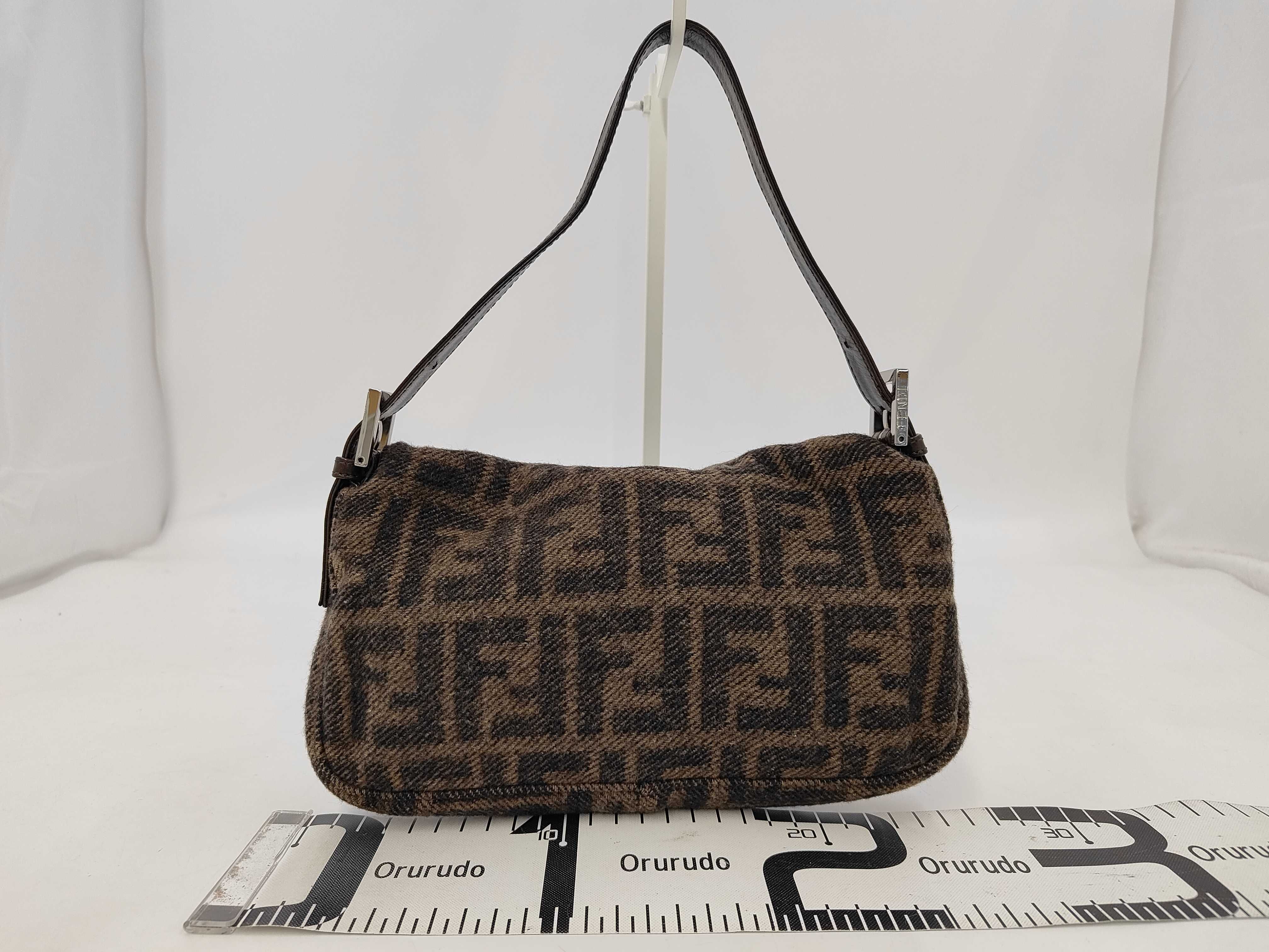 Baguette Wool Zucca Shoulder Bag — view 2