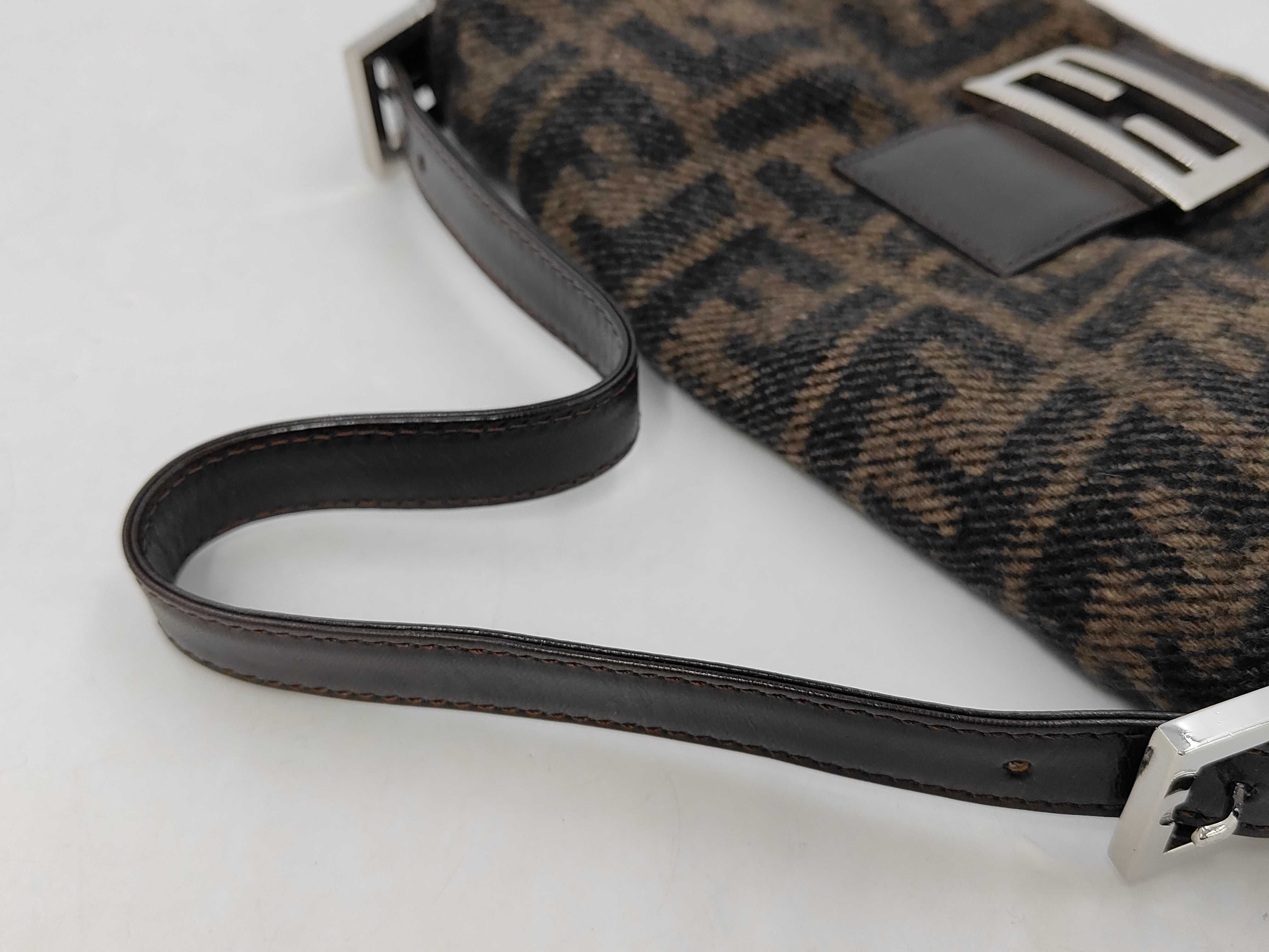 Baguette Wool Zucca Shoulder Bag — view 3
