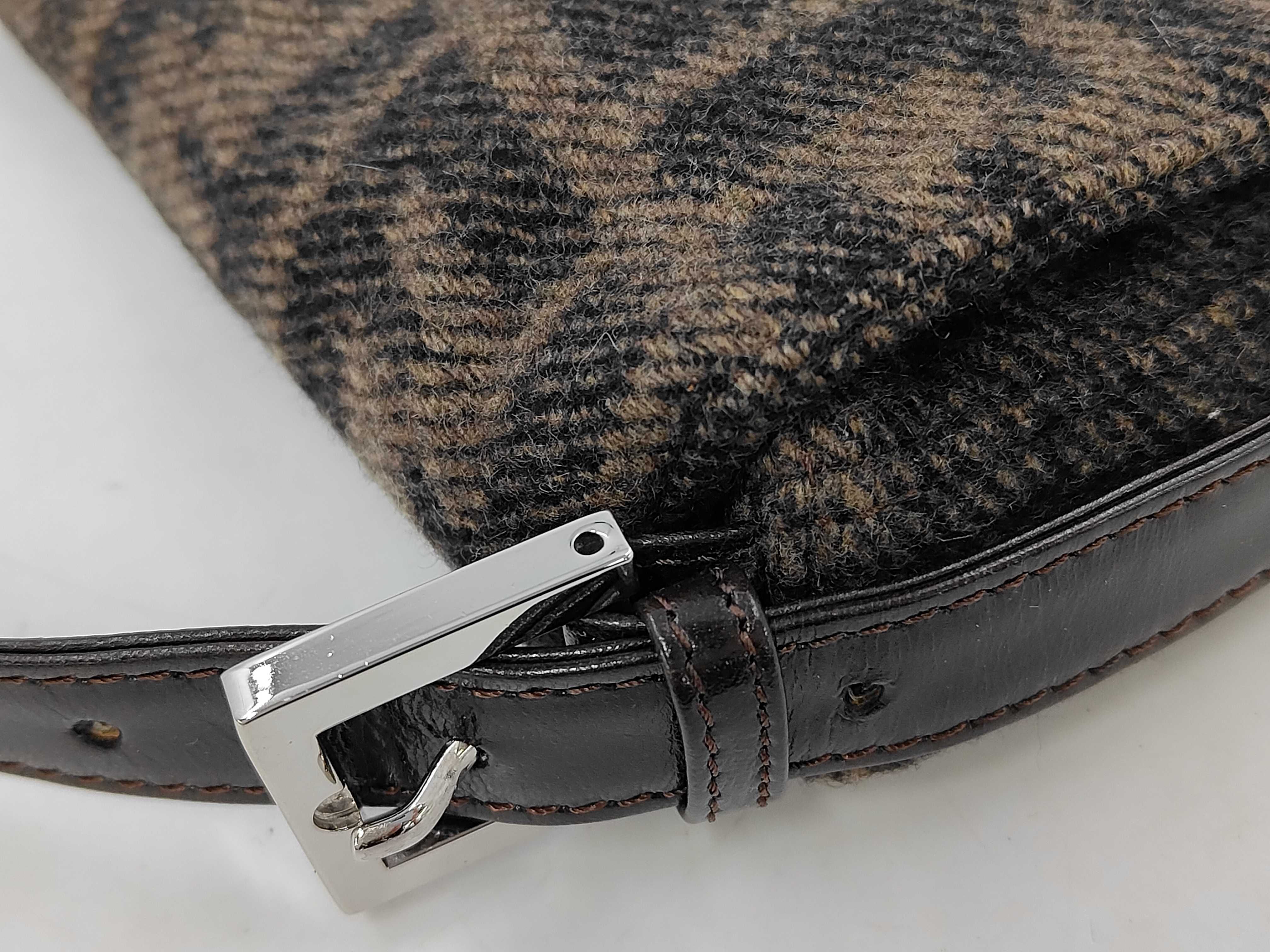 Baguette Wool Zucca Shoulder Bag — view 5