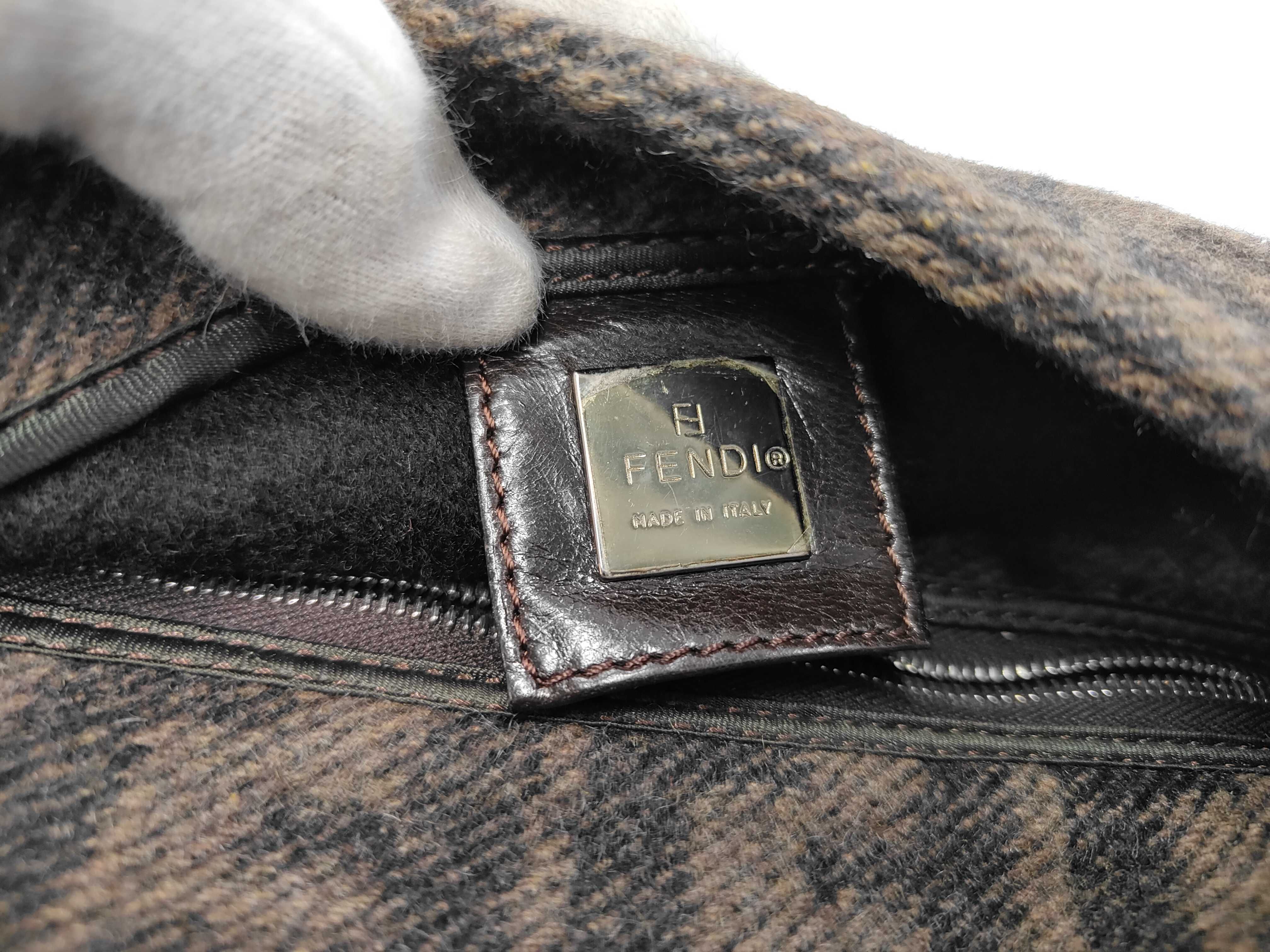 Baguette Wool Zucca Shoulder Bag — view 9