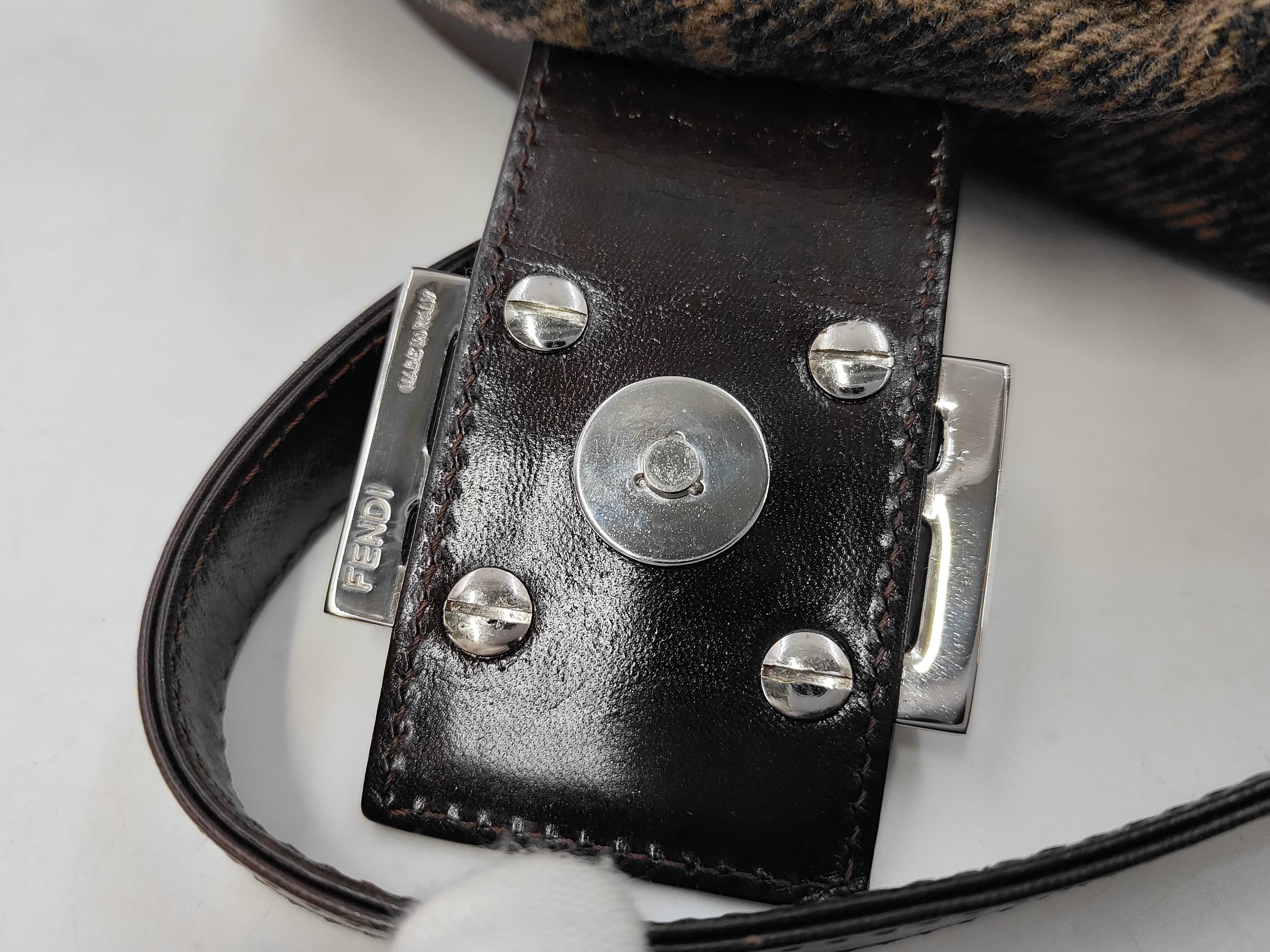 Baguette Wool Zucca Shoulder Bag — view 10