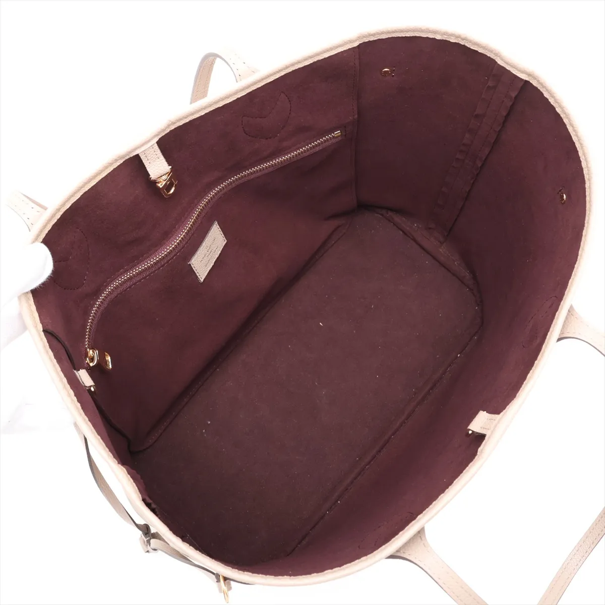 Monogram Empreinte Neverfull MM M45686 Beige (RFID detected) — view 7