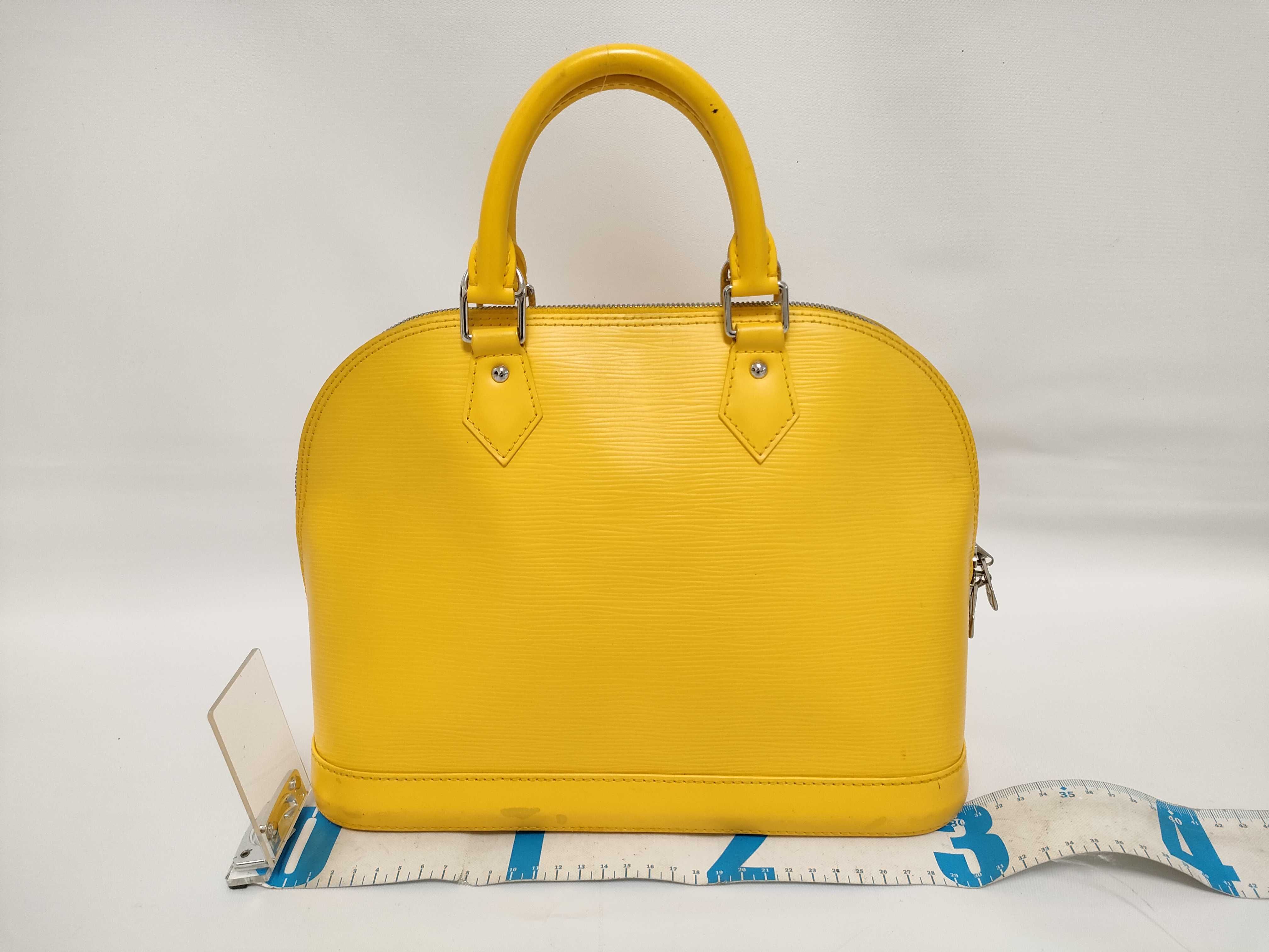 Epi Alma Epi Yellow Silver FL0198 Handbag — view 2