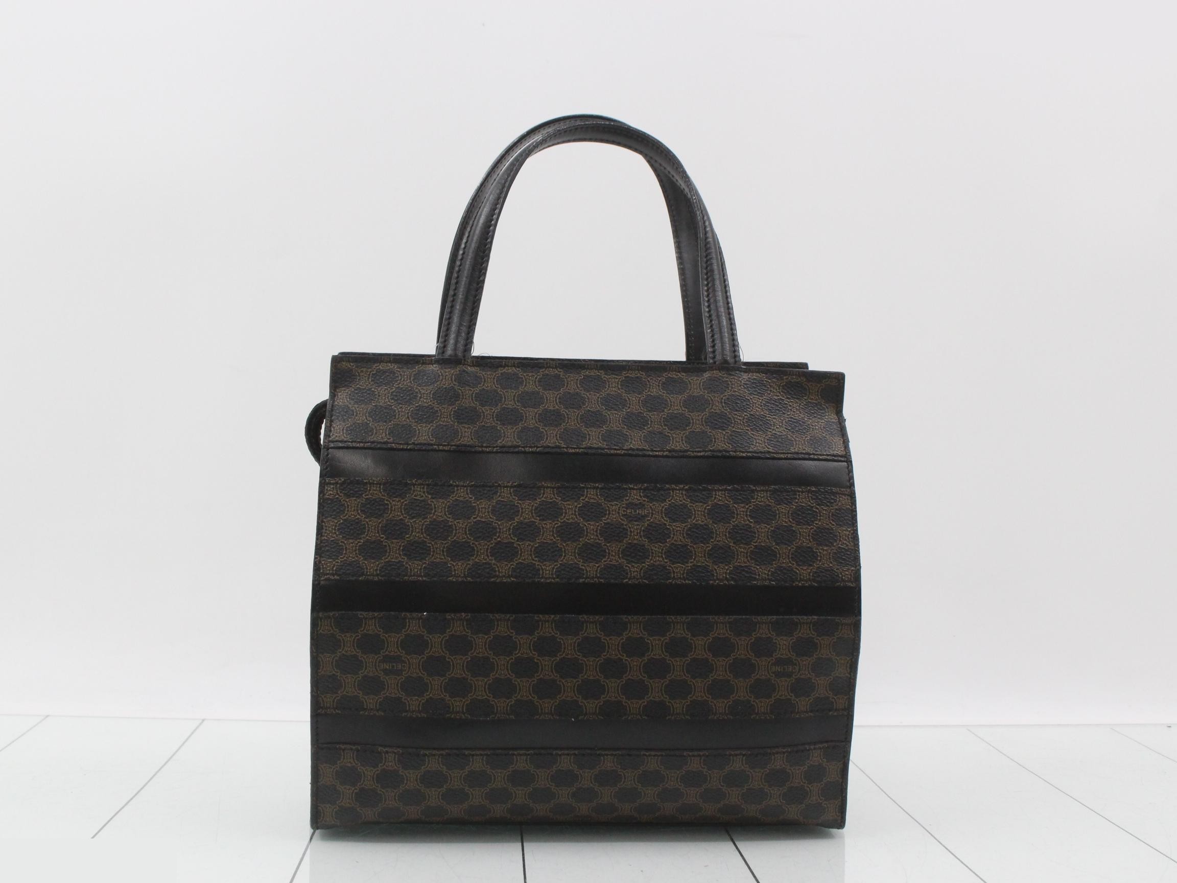 Macadam handbag, PVC, dark brown — view 2