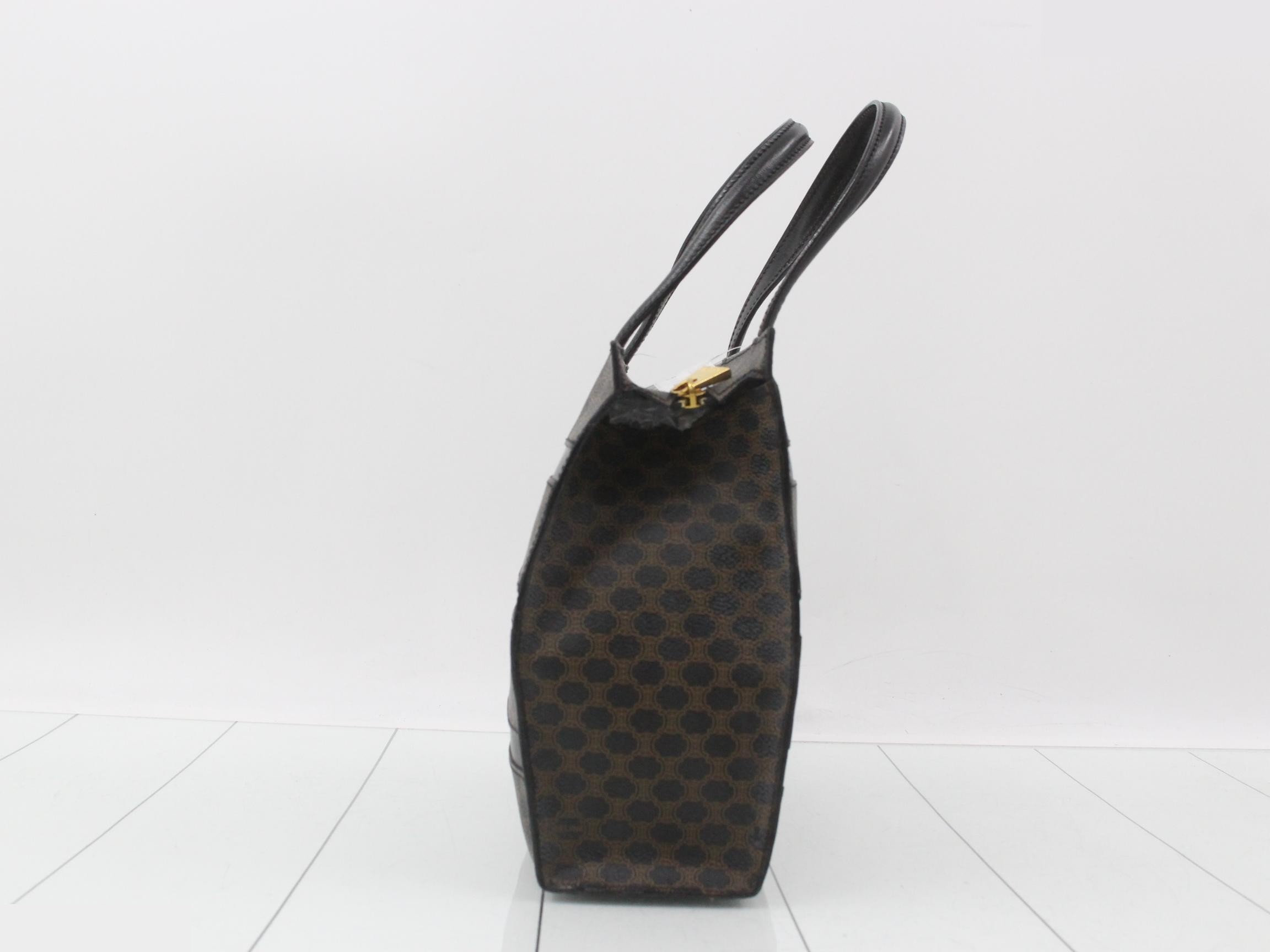 Macadam handbag, PVC, dark brown — view 4