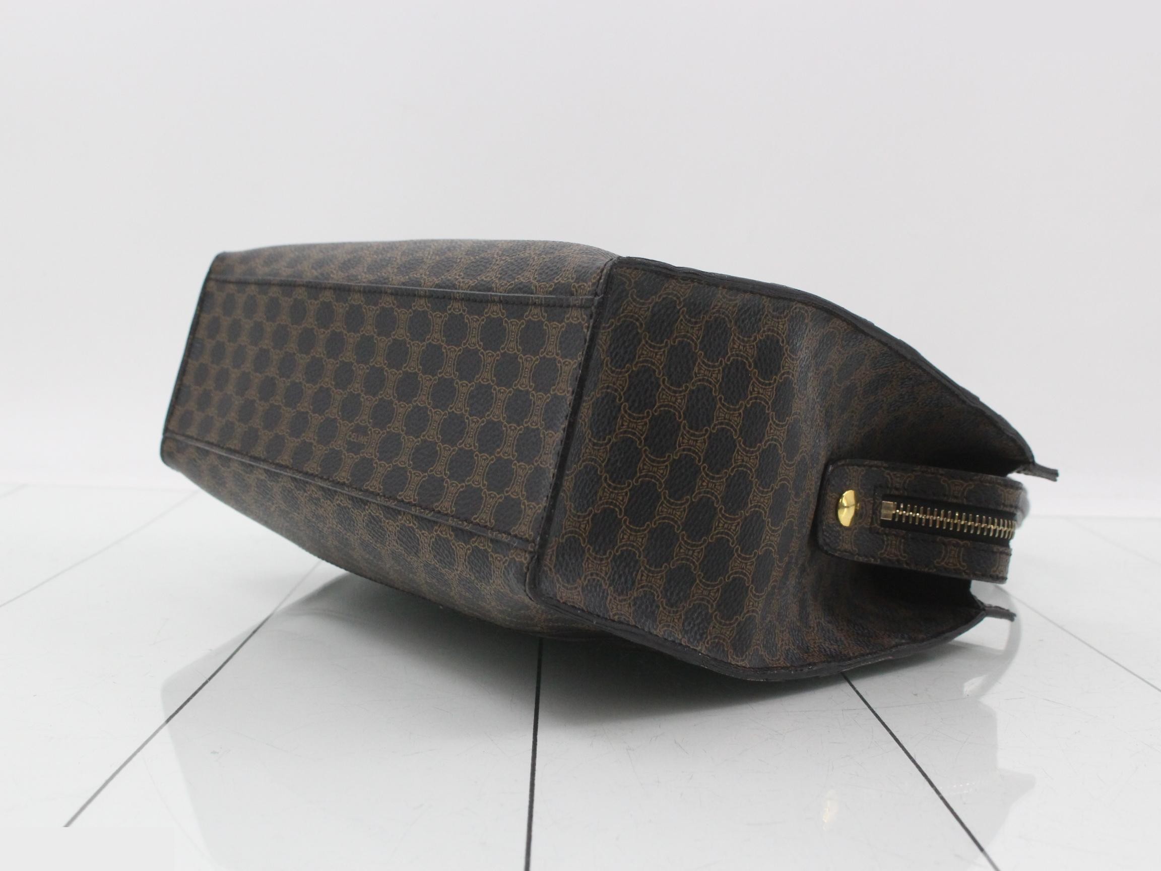 Macadam handbag, PVC, dark brown — view 6