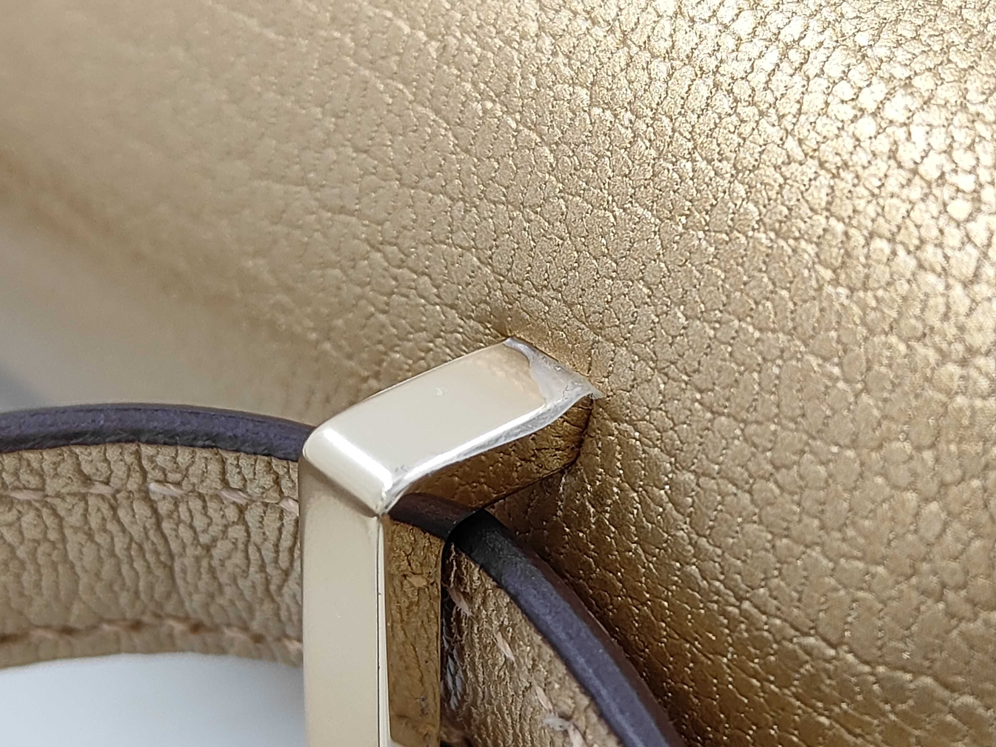 Constance Mini Chevre Doré GD Hardware W Stamp Shoulder Bag — view 7