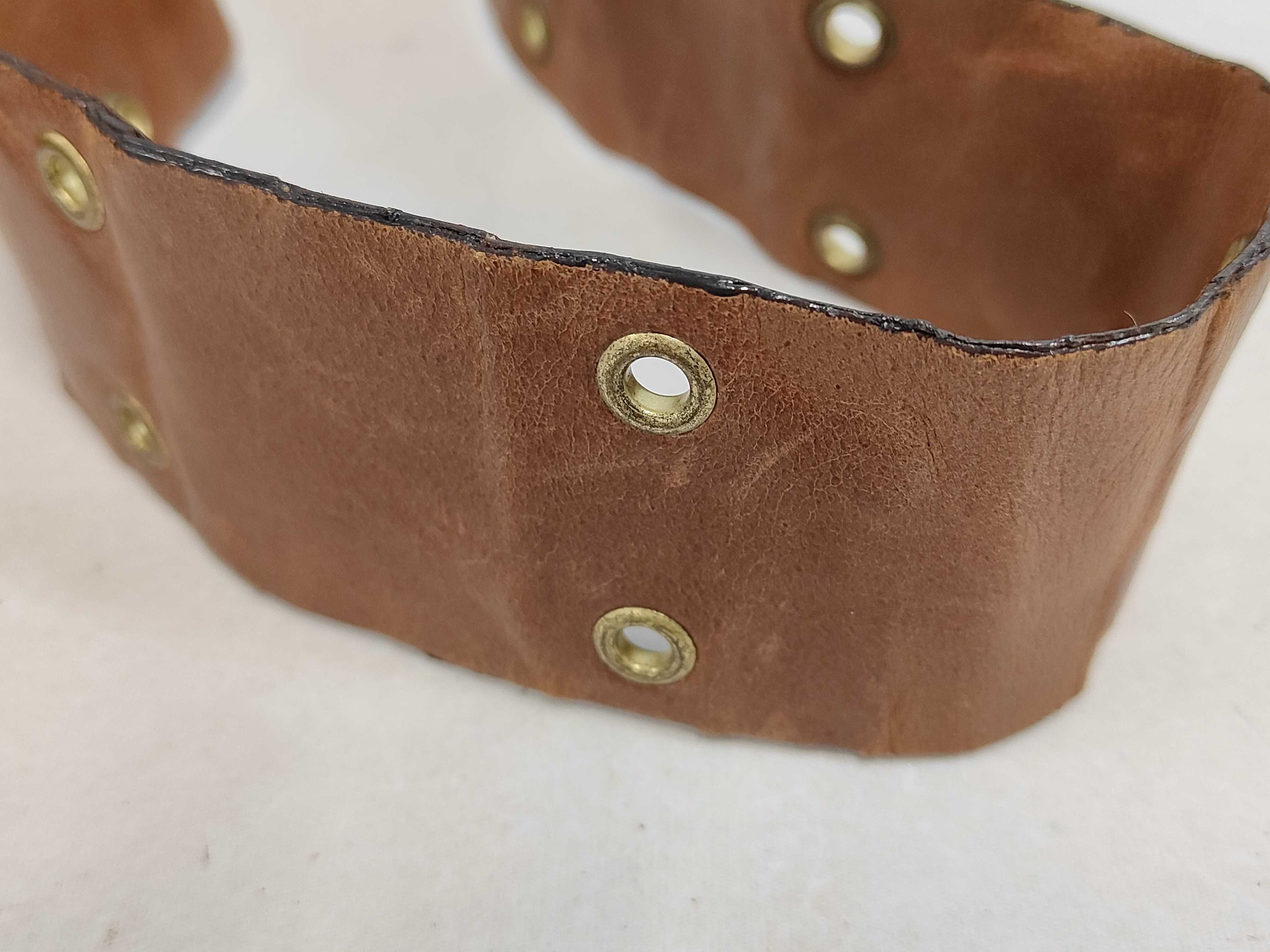 Street Chic Denim x Leather Shoulder Bag Blue x Brown Bag — view 5