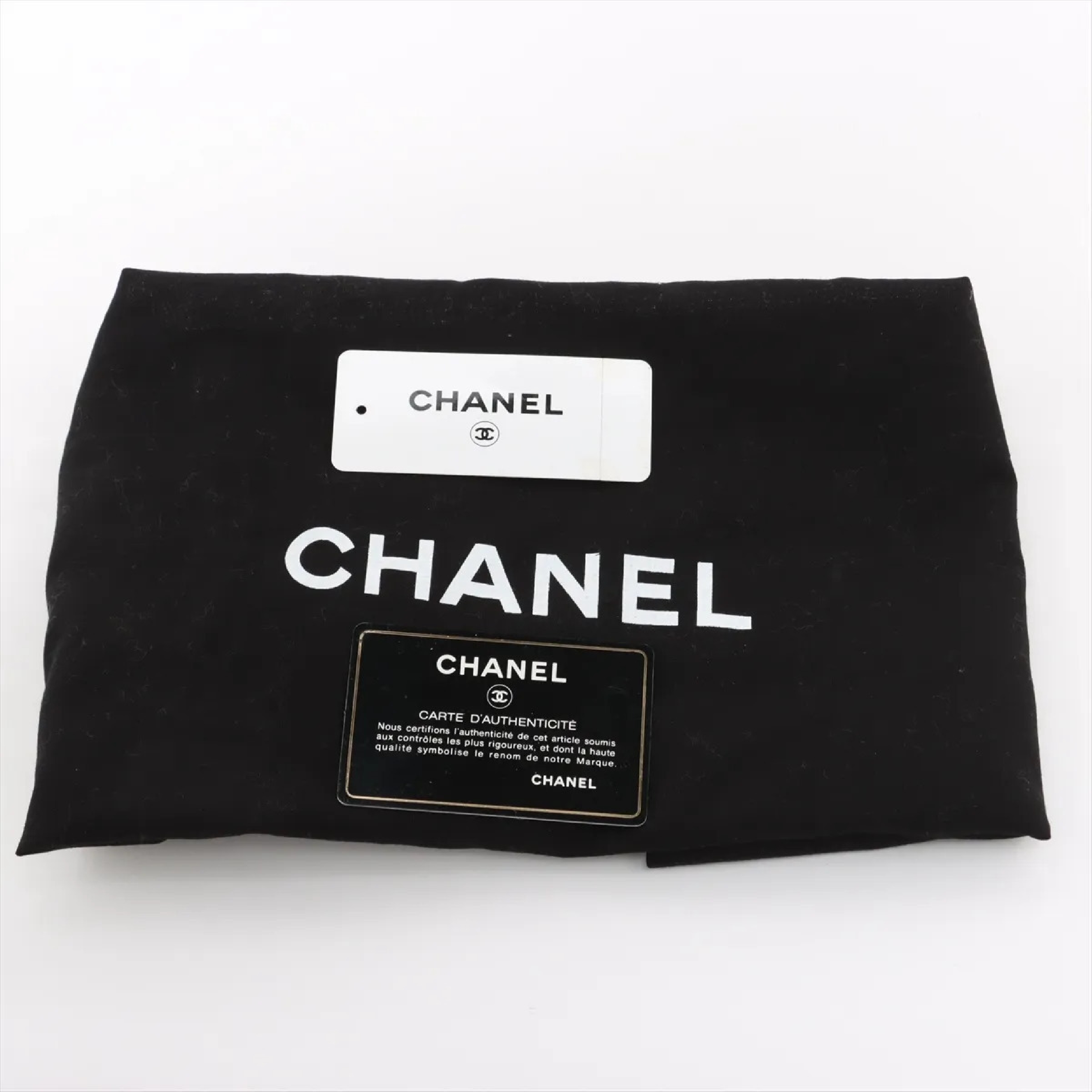 Boy Chanel leather chain tote bag with seal. Card number in the 18s range. Comes with dust bag. — view 8