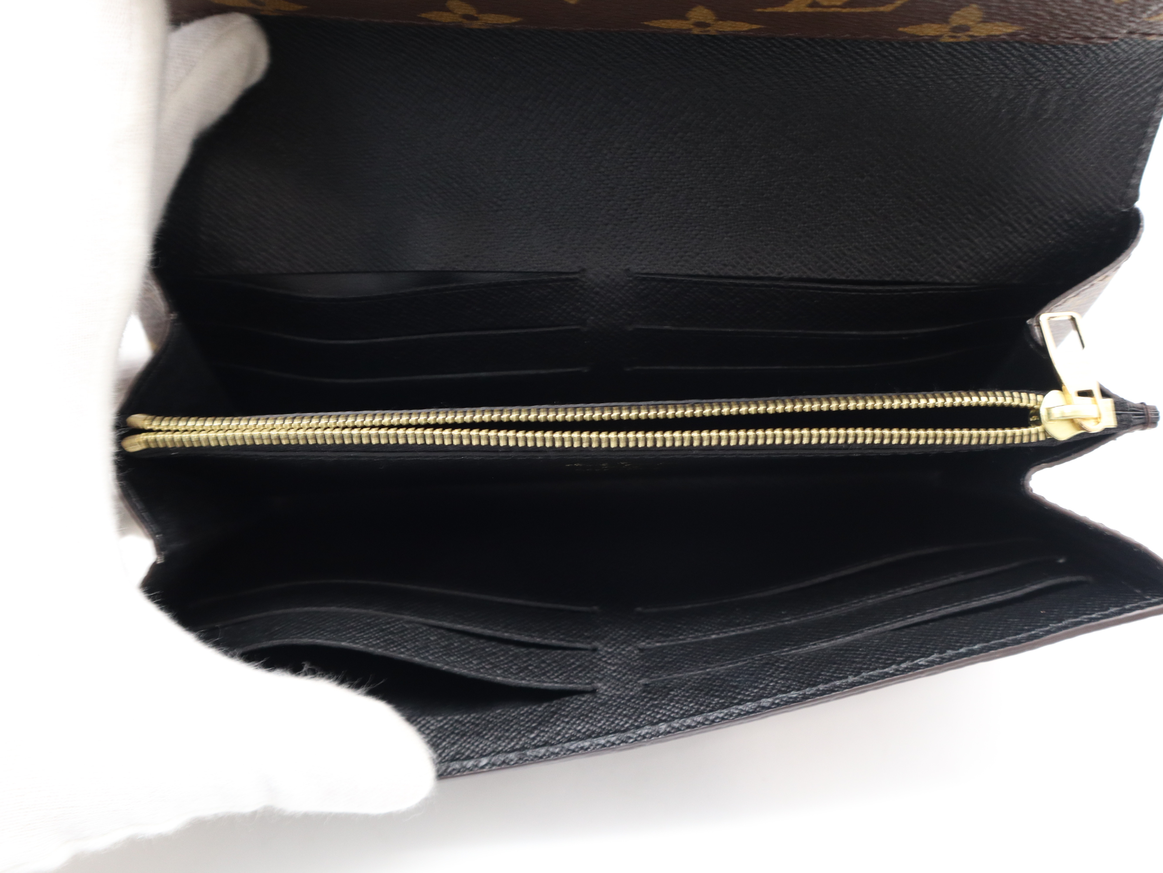 M61502 Monogram Portefeuille Toblerone Wallet with Box and Dust Bag — view 9