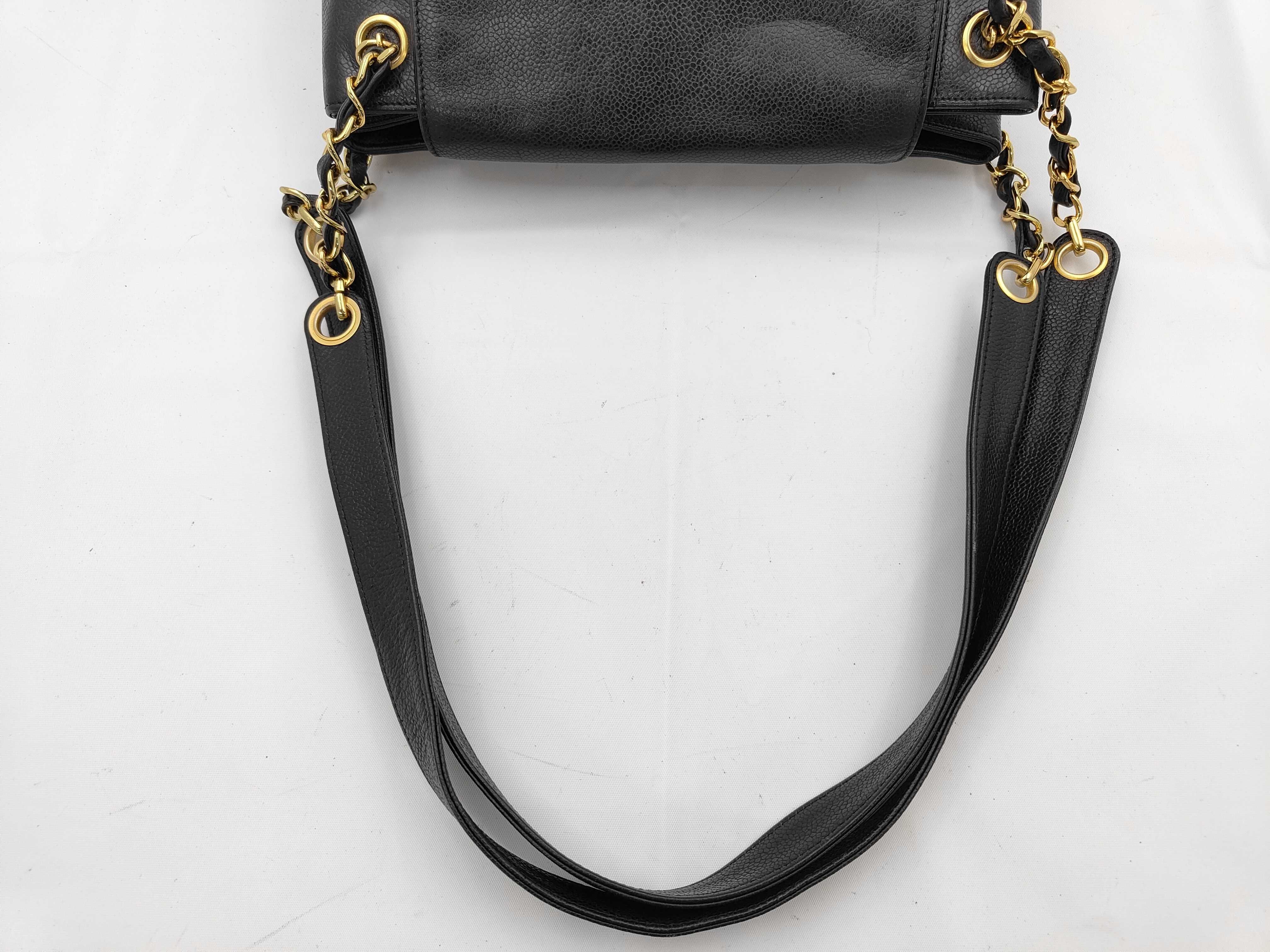 Coco Mark Turnlock Chain Shoulder Bag, Caviar Black, Series 4 Shoulder Bag — view 3