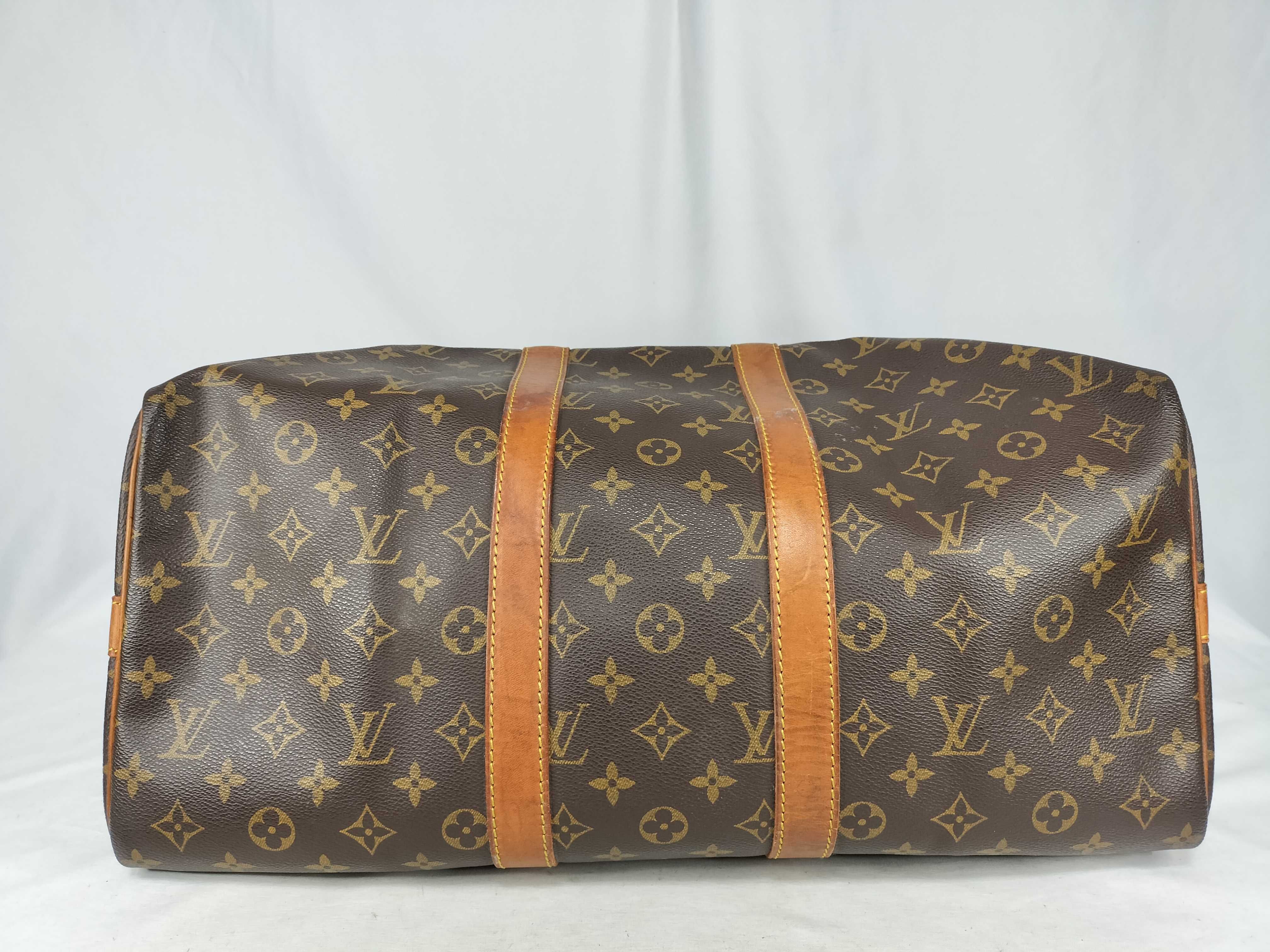 Monogram Louis Vuitton Keepall Bandoulière 45 Monogram Boston Bag — view 8