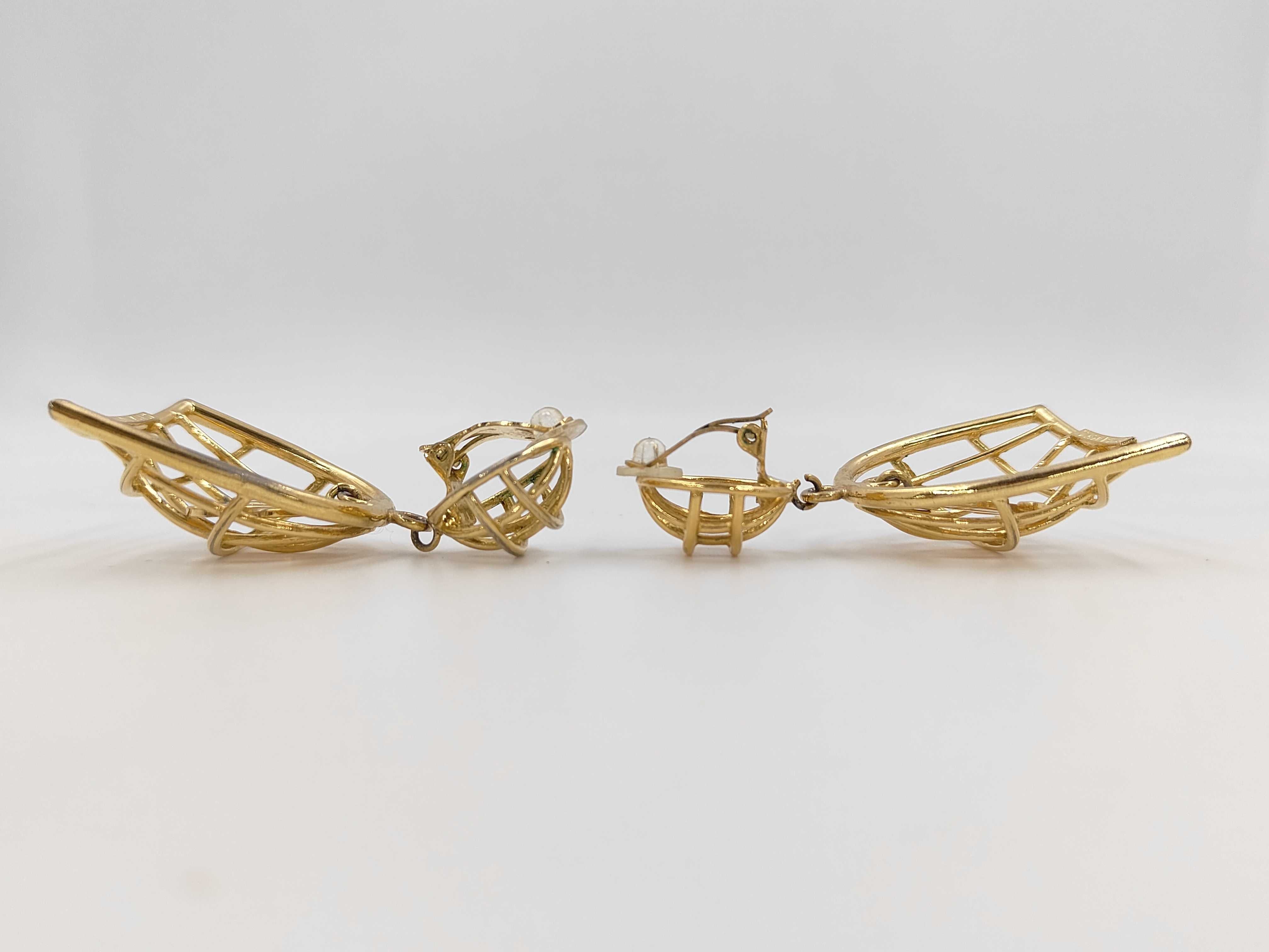 Coco Mark Birdcage Motif Earrings — view 3