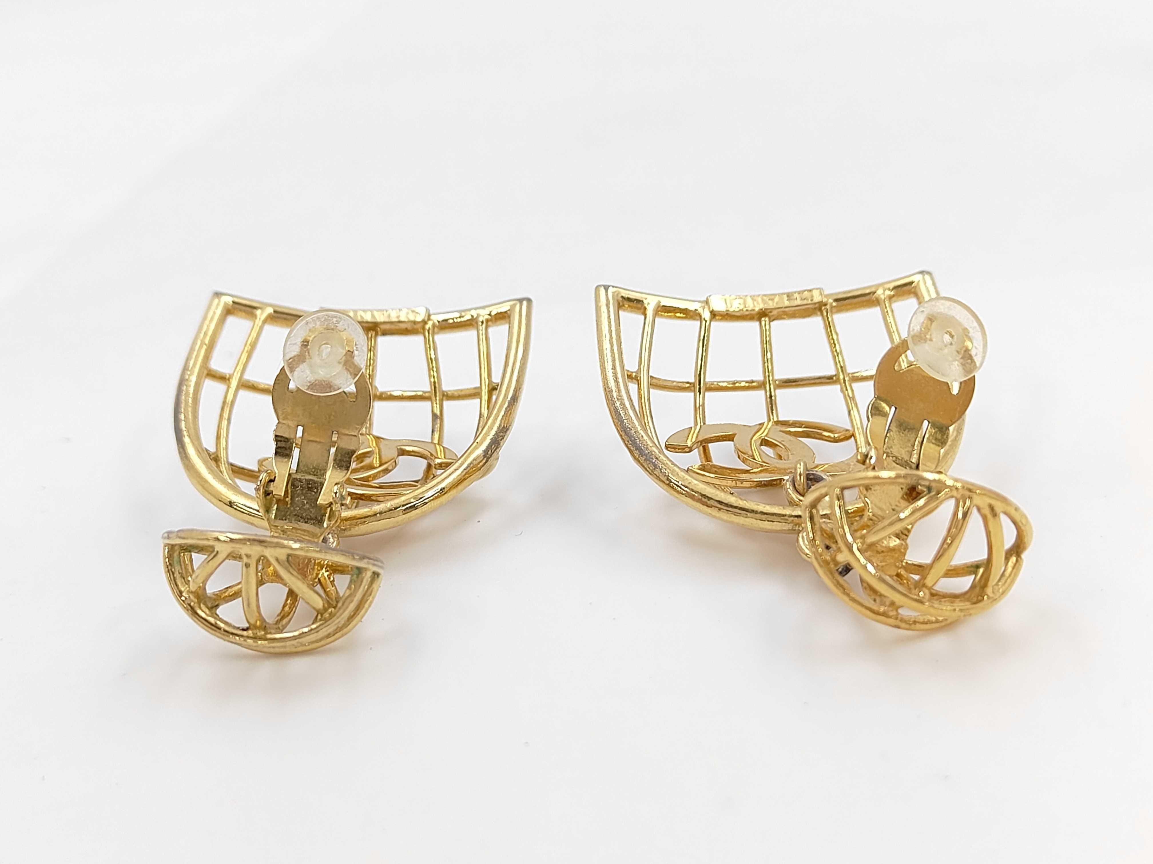 Coco Mark Birdcage Motif Earrings — view 4