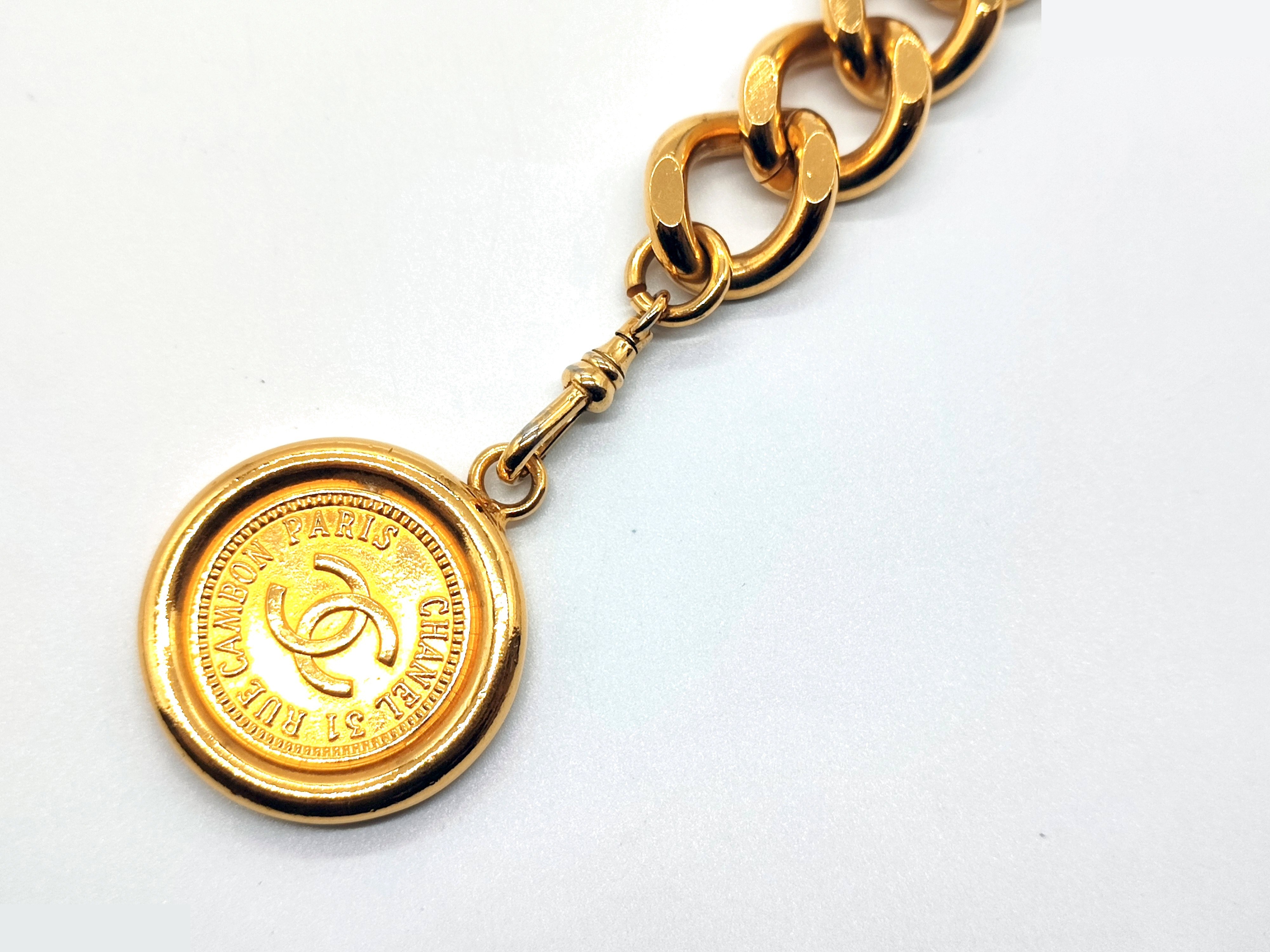 Coco Mark Chain Belt, Total Length Approx. 80cm — view 3