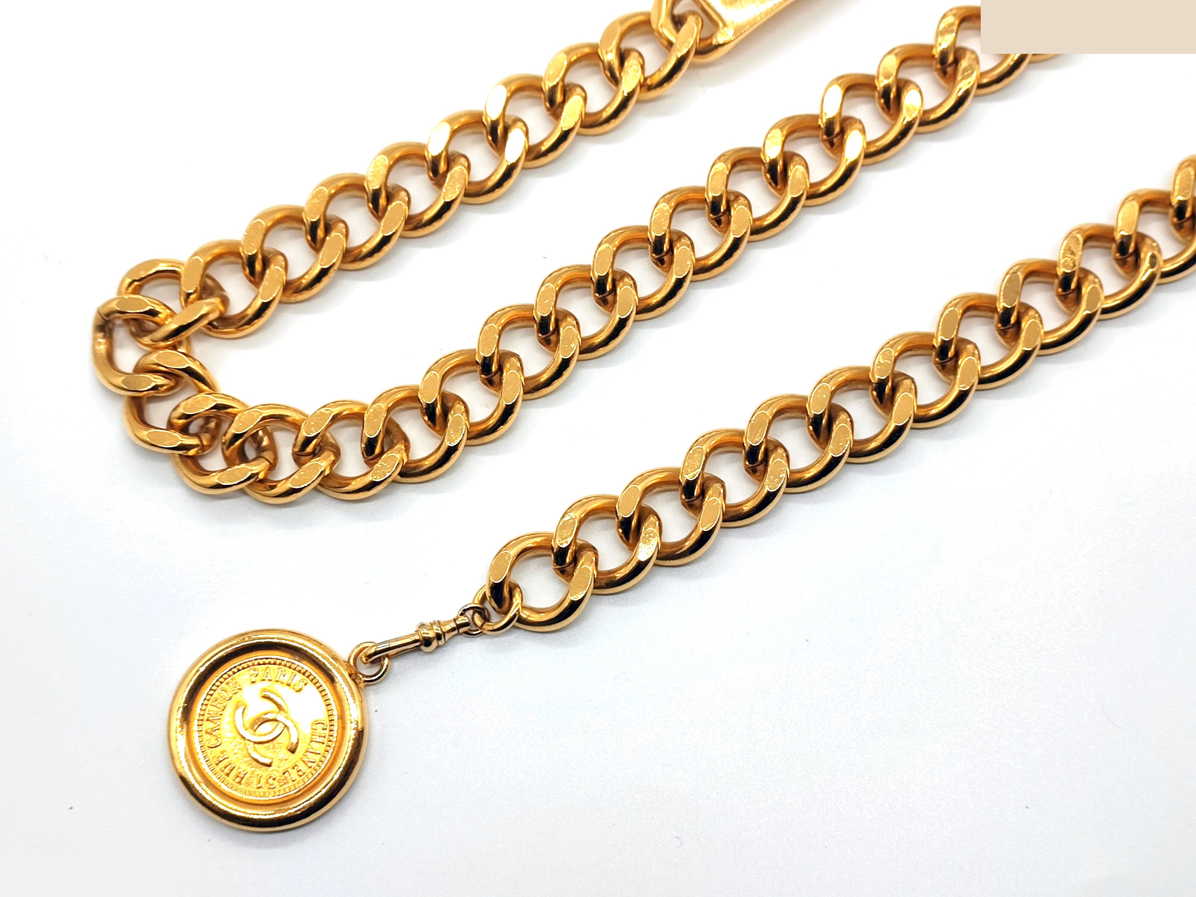 Coco Mark Chain Belt, Total Length Approx. 80cm — view 4