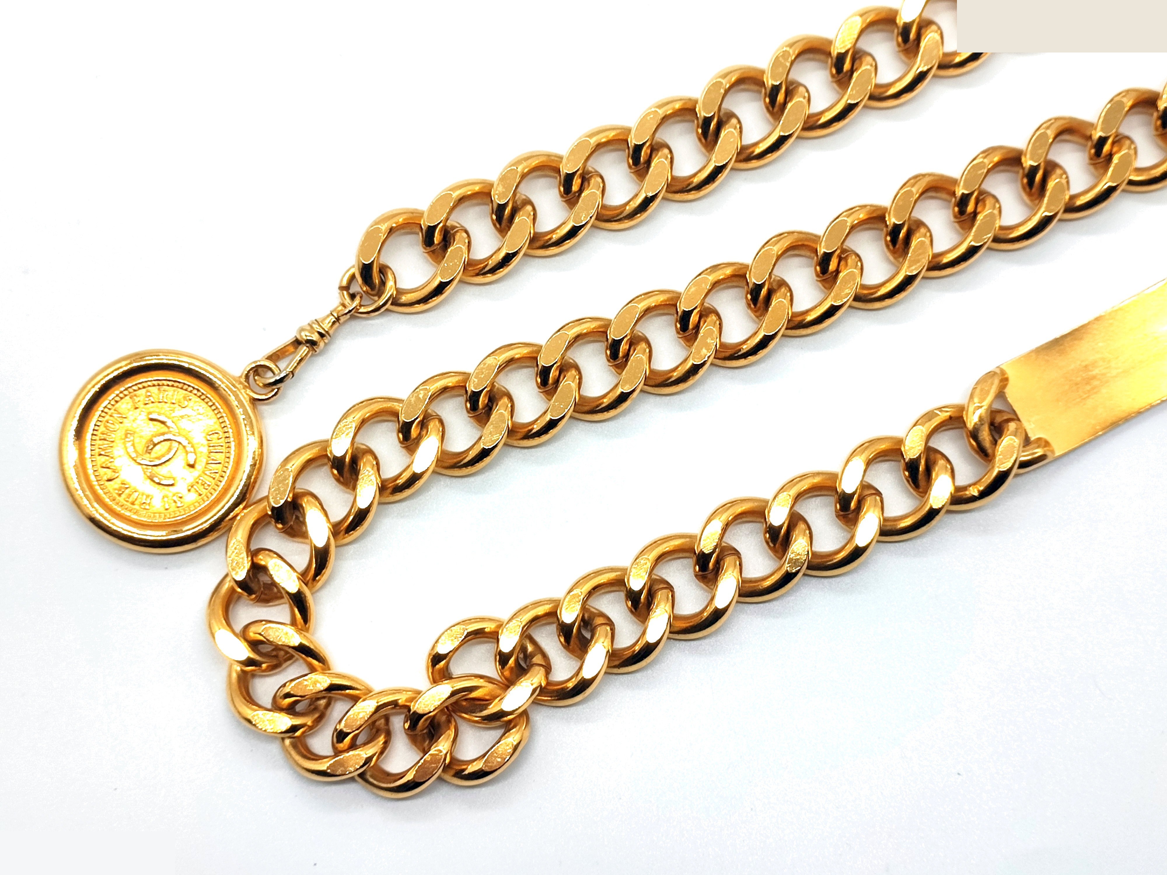 Coco Mark Chain Belt, Total Length Approx. 80cm — view 7