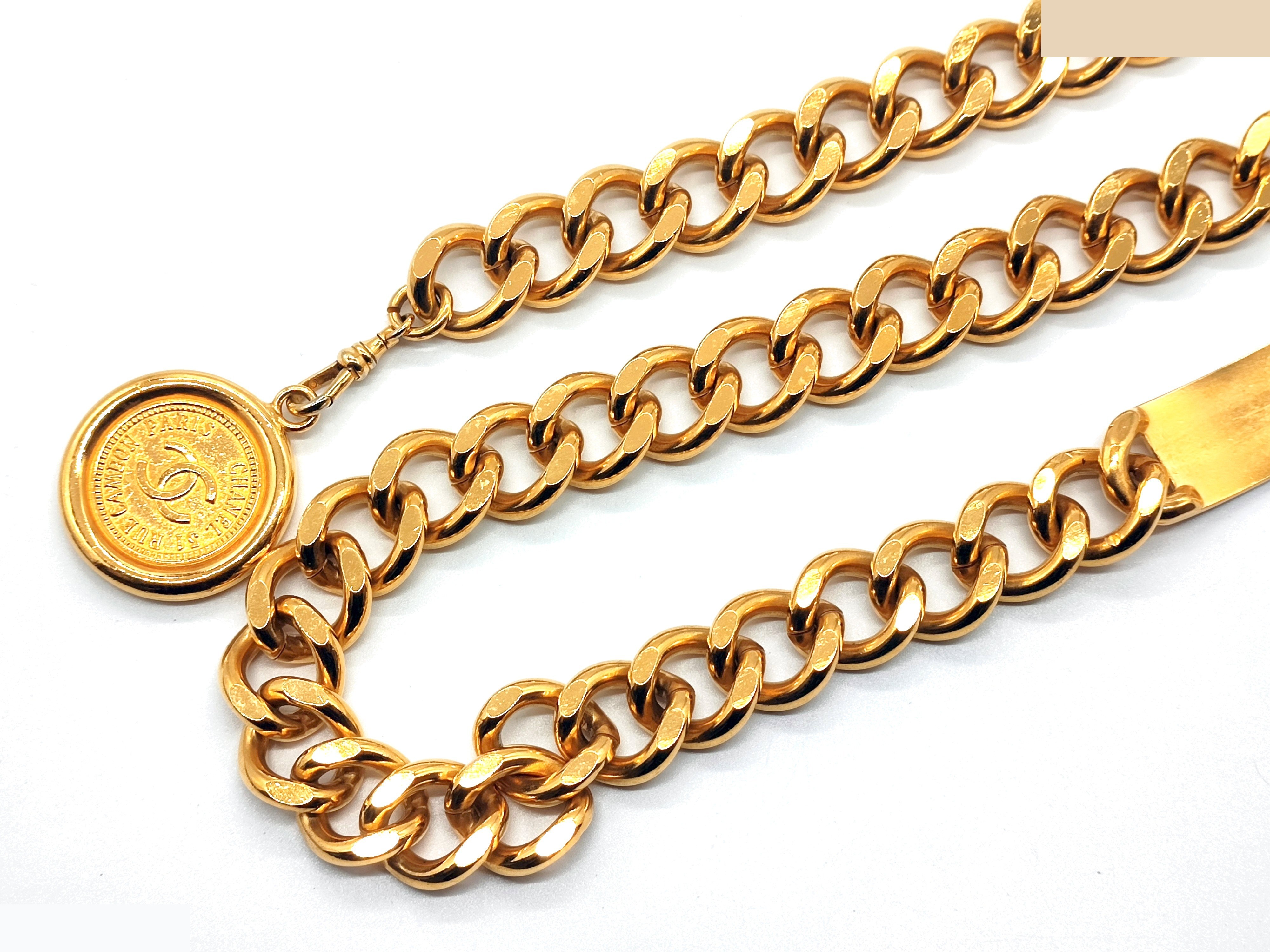 Coco Mark Chain Belt, Total Length Approx. 80cm — view 8