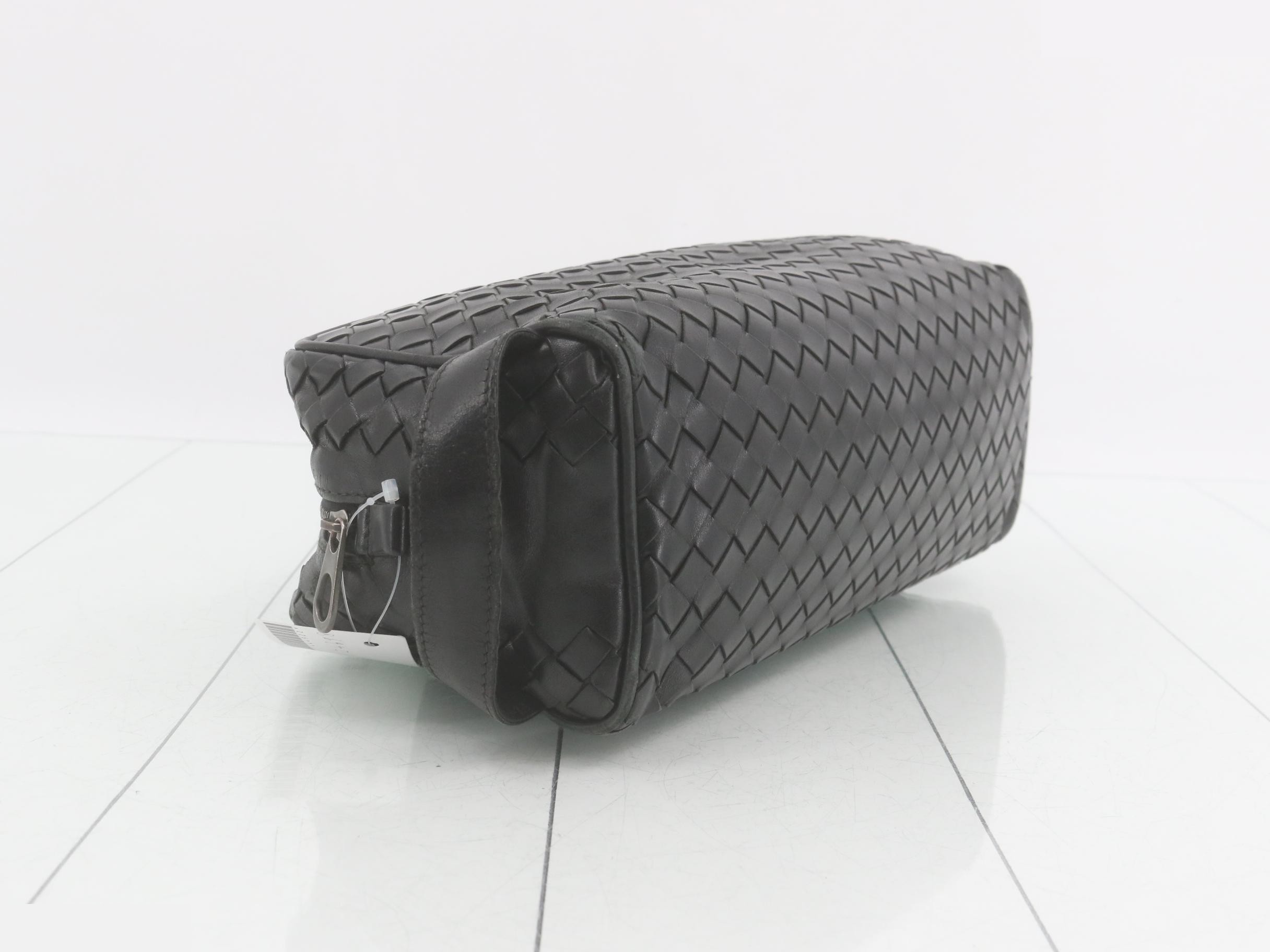 Intrecciato Second Bag, Black — view 5