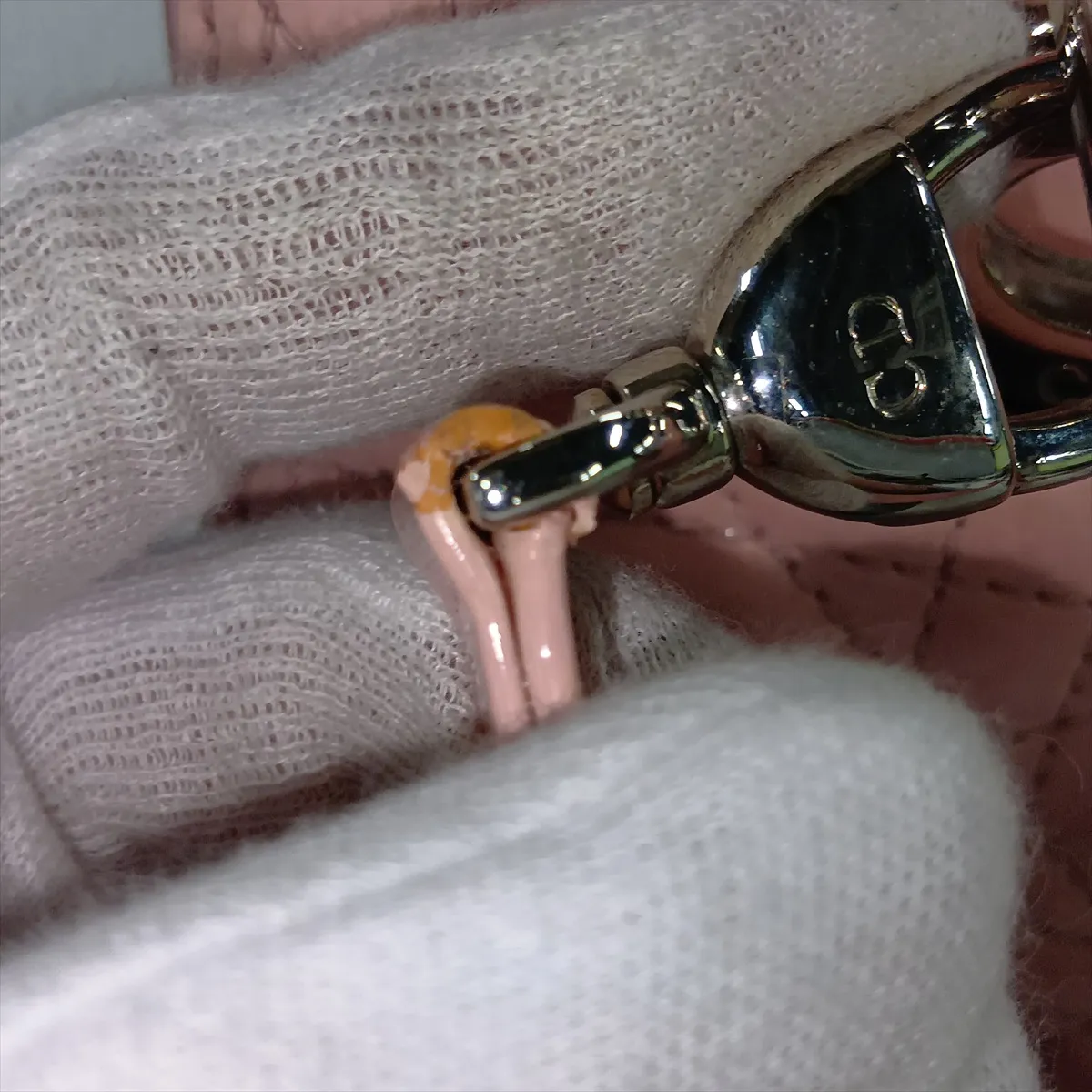 Cannage Lady Dior Patent Leather 2-Way Handbag Pink — view 13