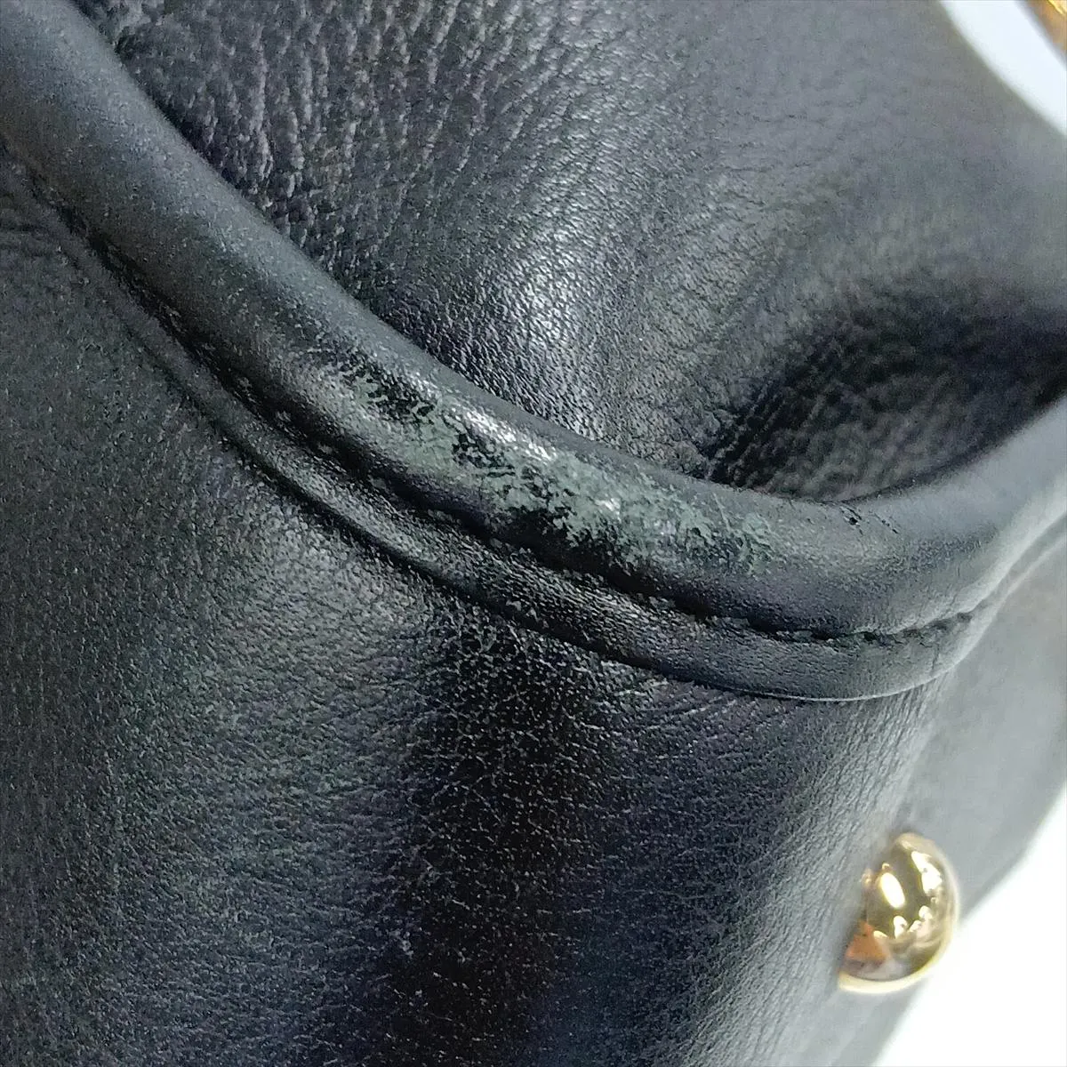 Amazona 28 Calf Hair x Leather Handbag, Black x Beige x Brown — view 14
