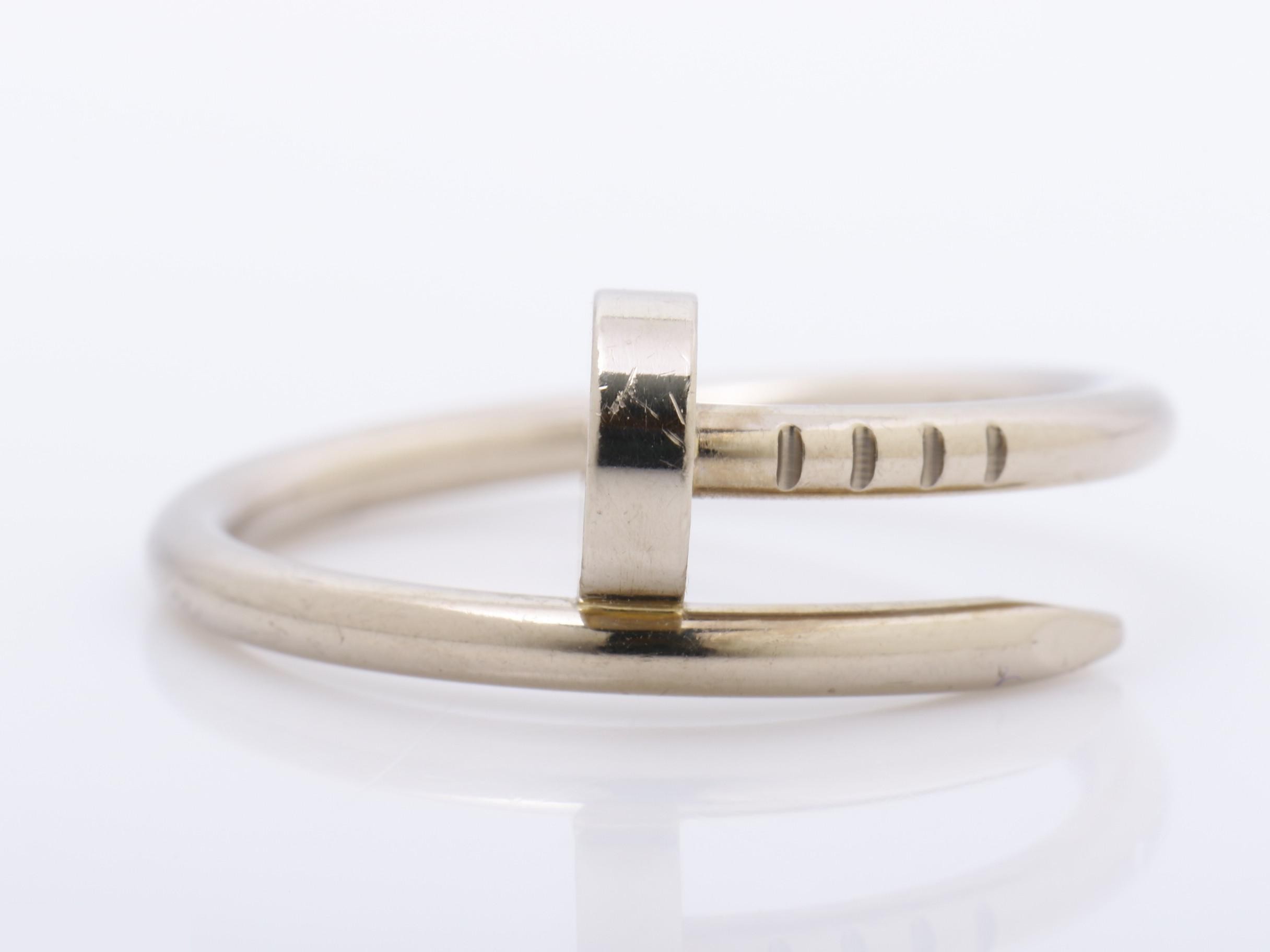 Juste un Clou ring, 750WG white gold, size #51, 3.6g — view 2