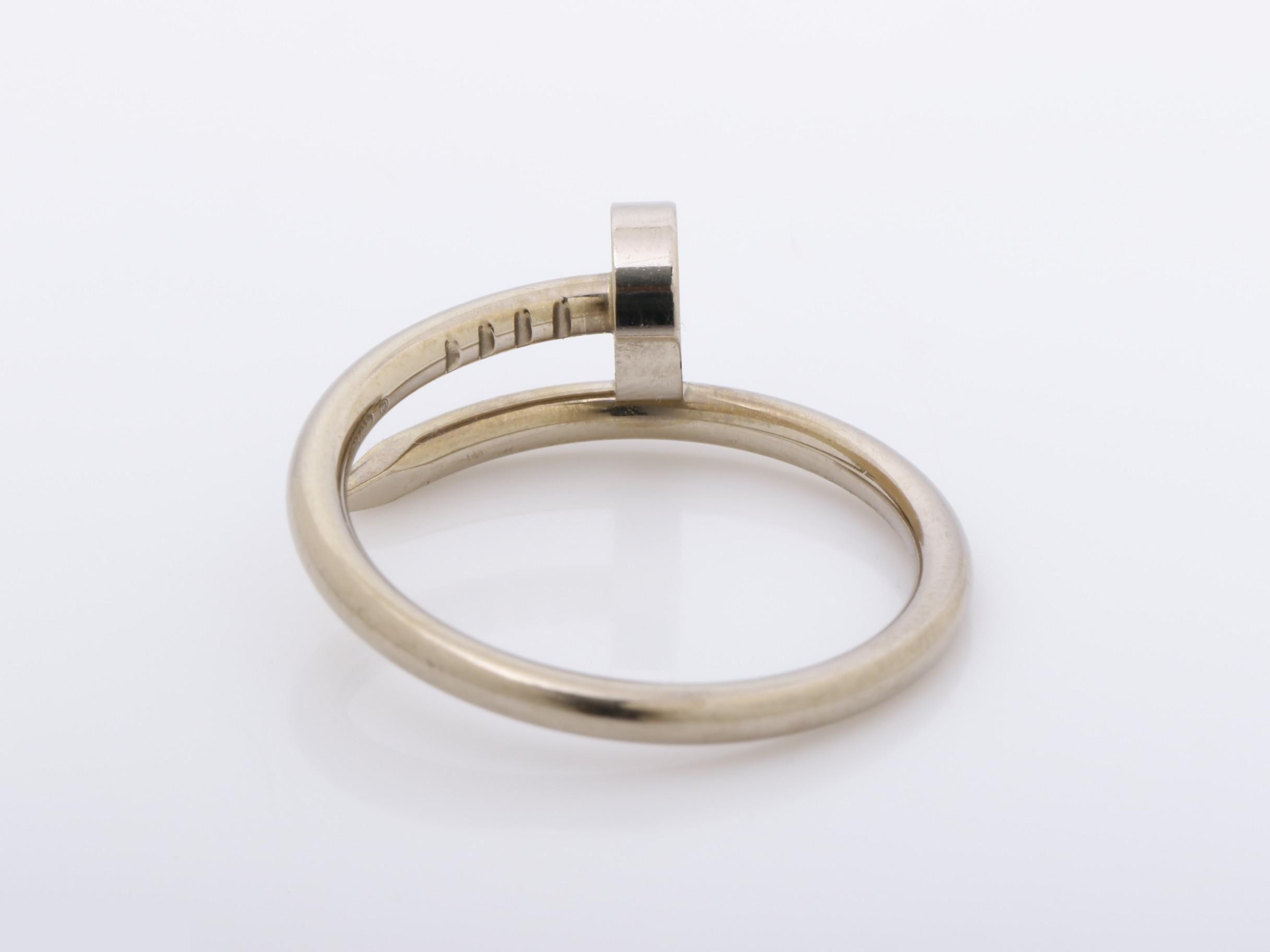 Juste un Clou ring, 750WG white gold, size #51, 3.6g — view 4