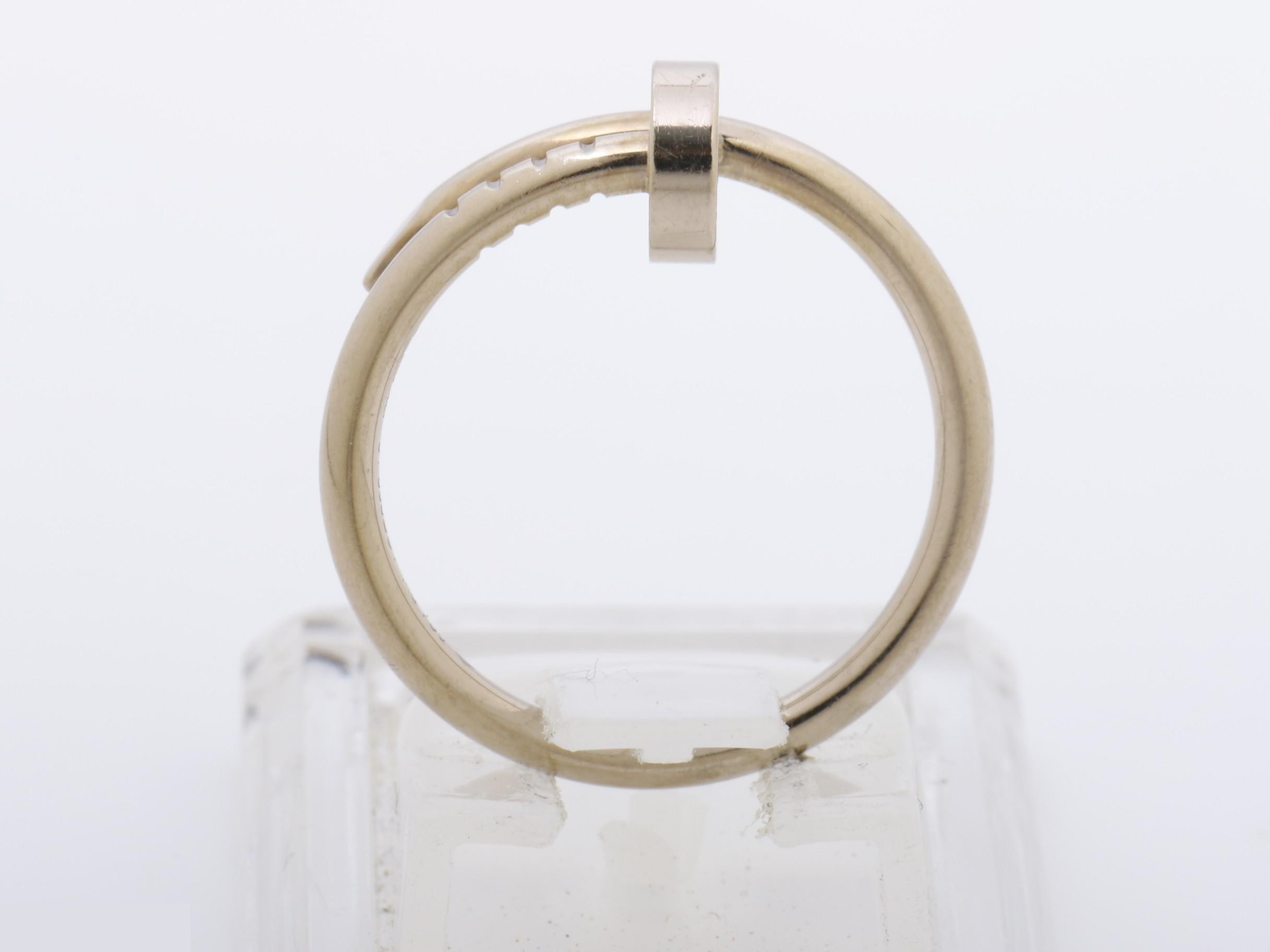 Juste un Clou ring, 750WG white gold, size #51, 3.6g — view 5