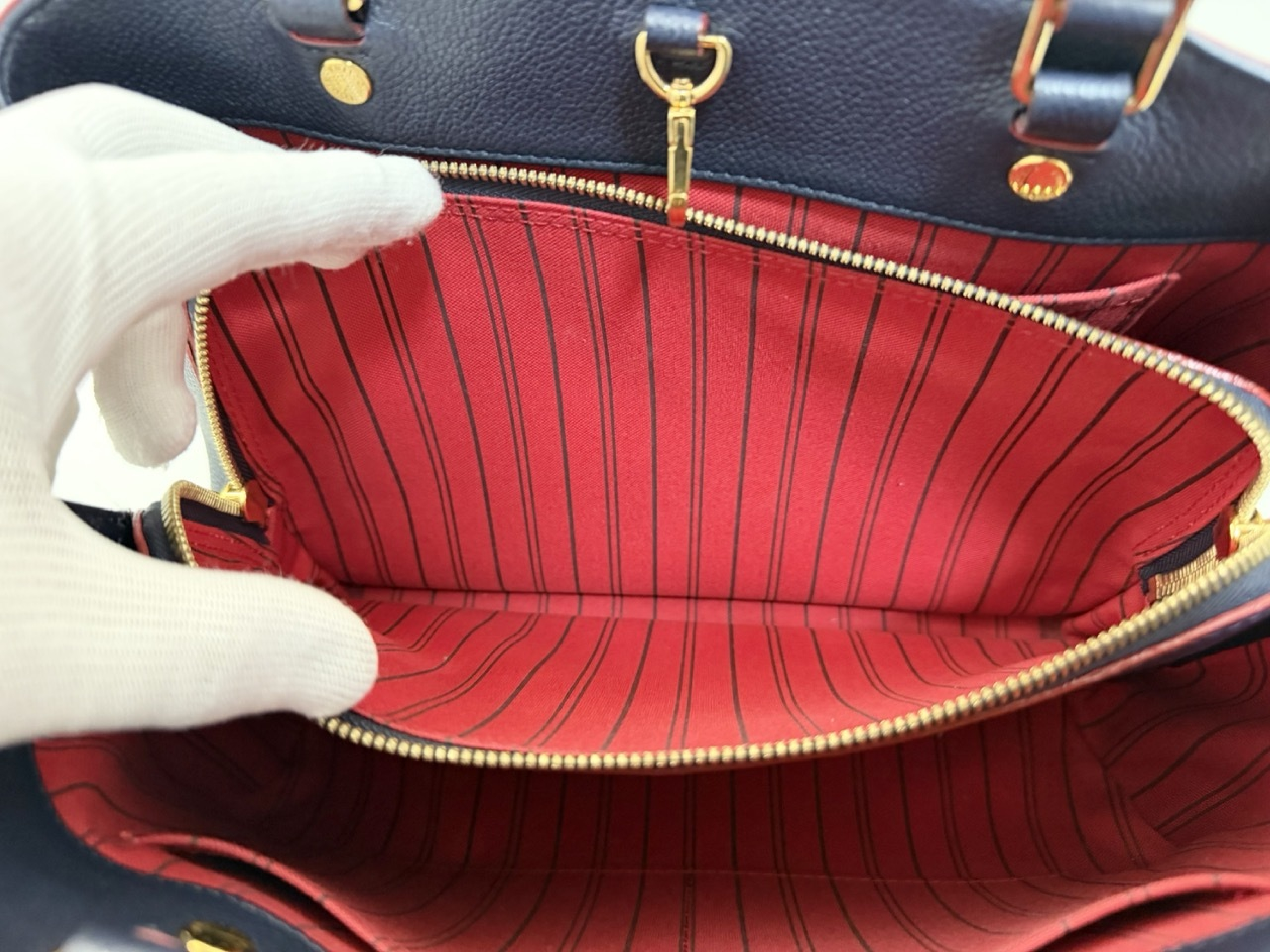 Monogram Empreinte Montaigne Navy MM M42746 2-Way Handbag — view 11