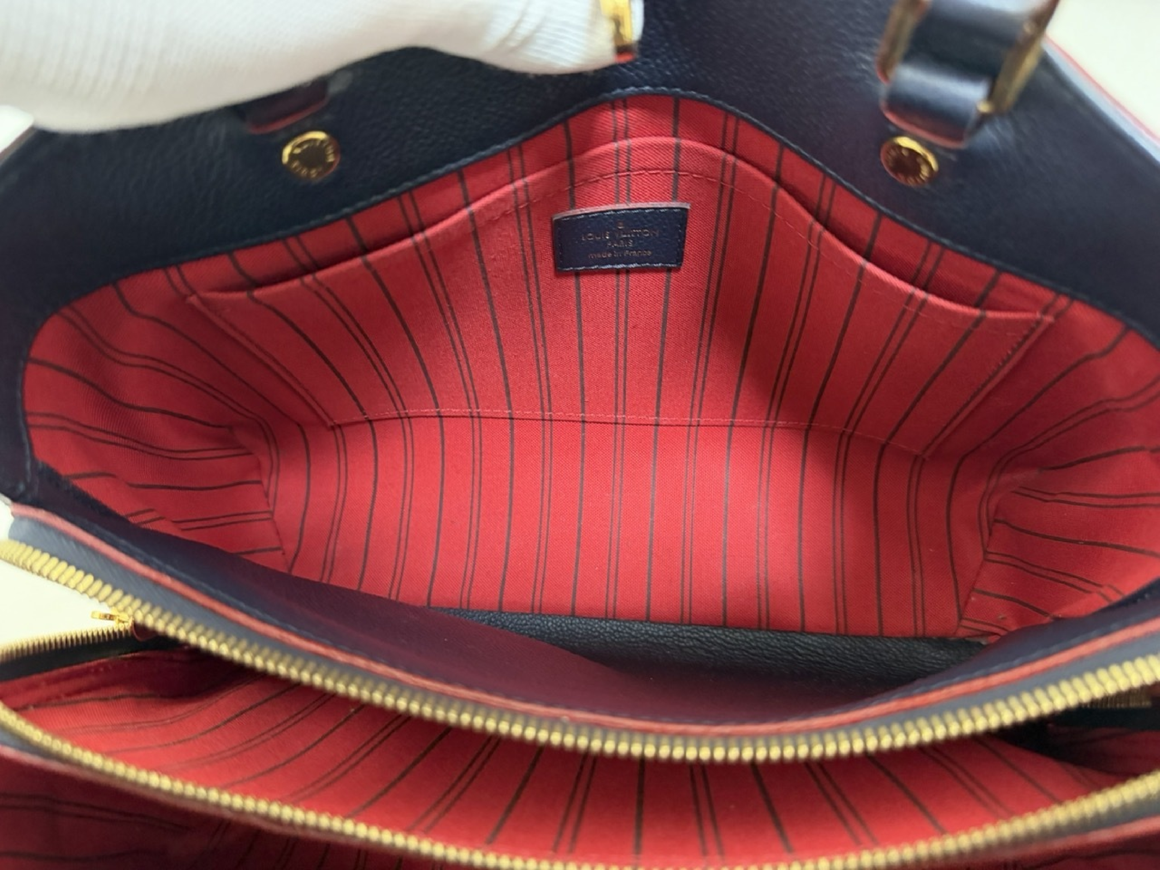 Monogram Empreinte Montaigne Navy MM M42746 2-Way Handbag — view 9