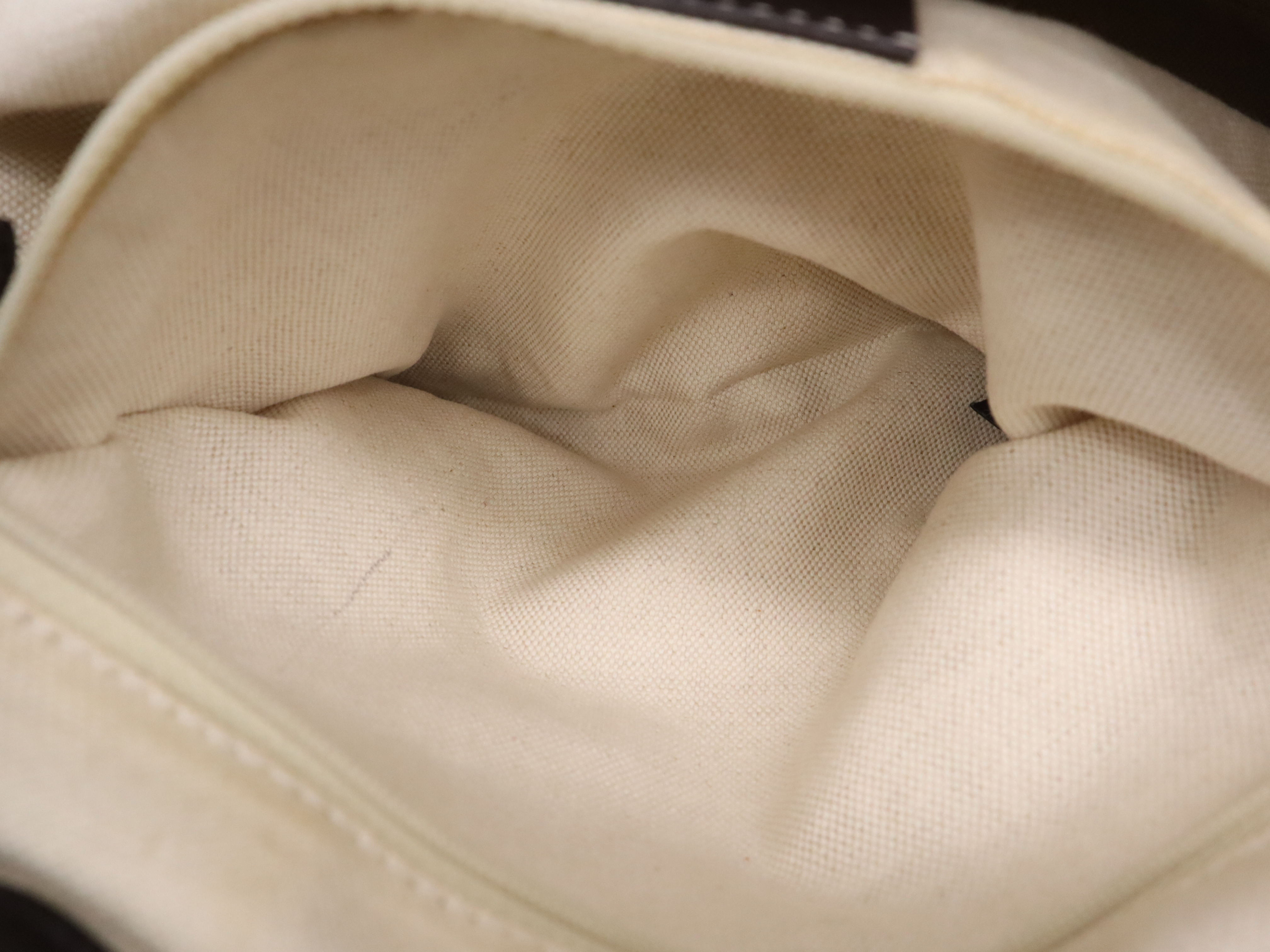 247902 GG Canvas Sukey 2-way Handbag, Beige/Brown, with Shoulder Strap, Dust Bag, and Charm. — view 12