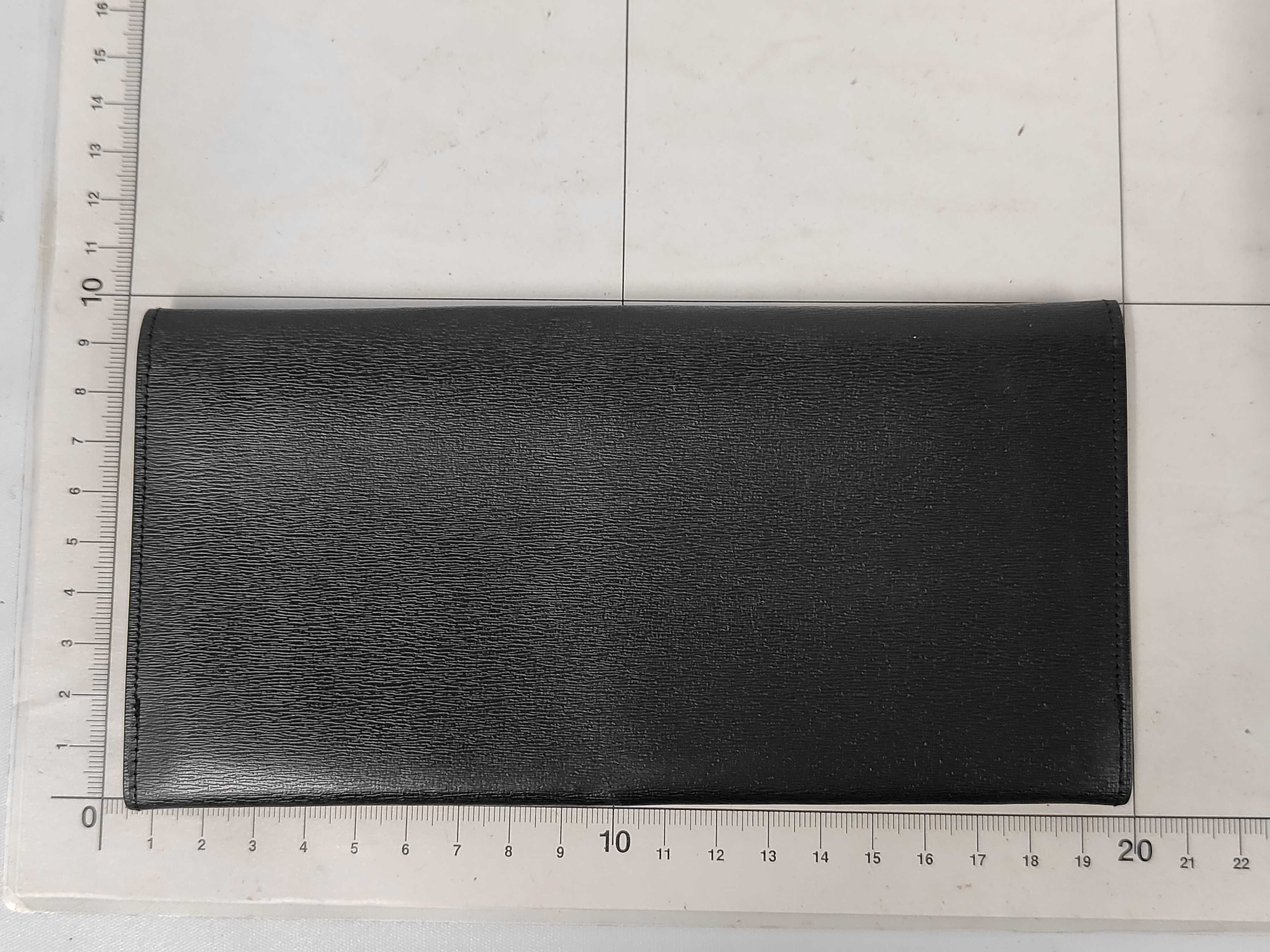 Leather Long Wallet Black Wallet — view 2