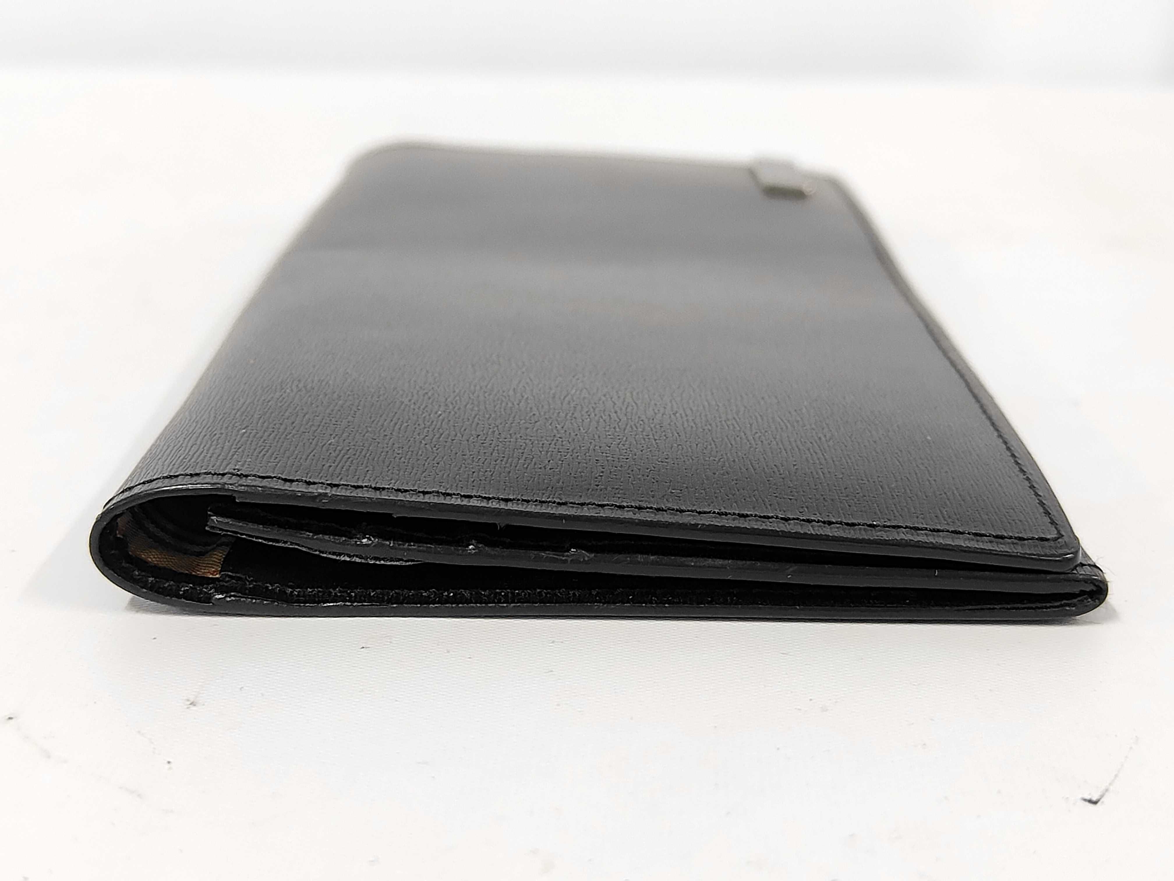Leather Long Wallet Black Wallet — view 5