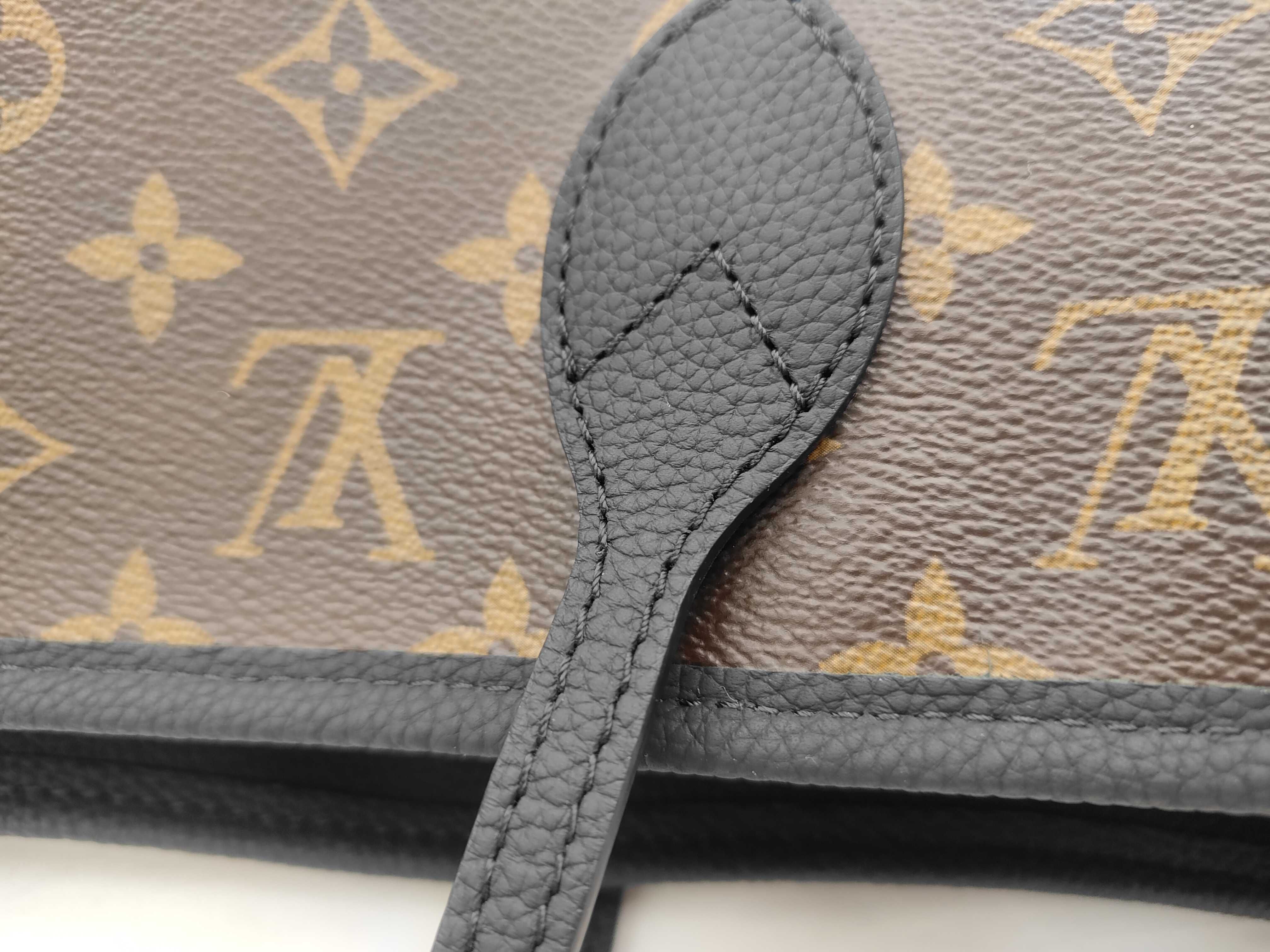 Neverfull MM Inside Out Black Tote Bag — view 5
