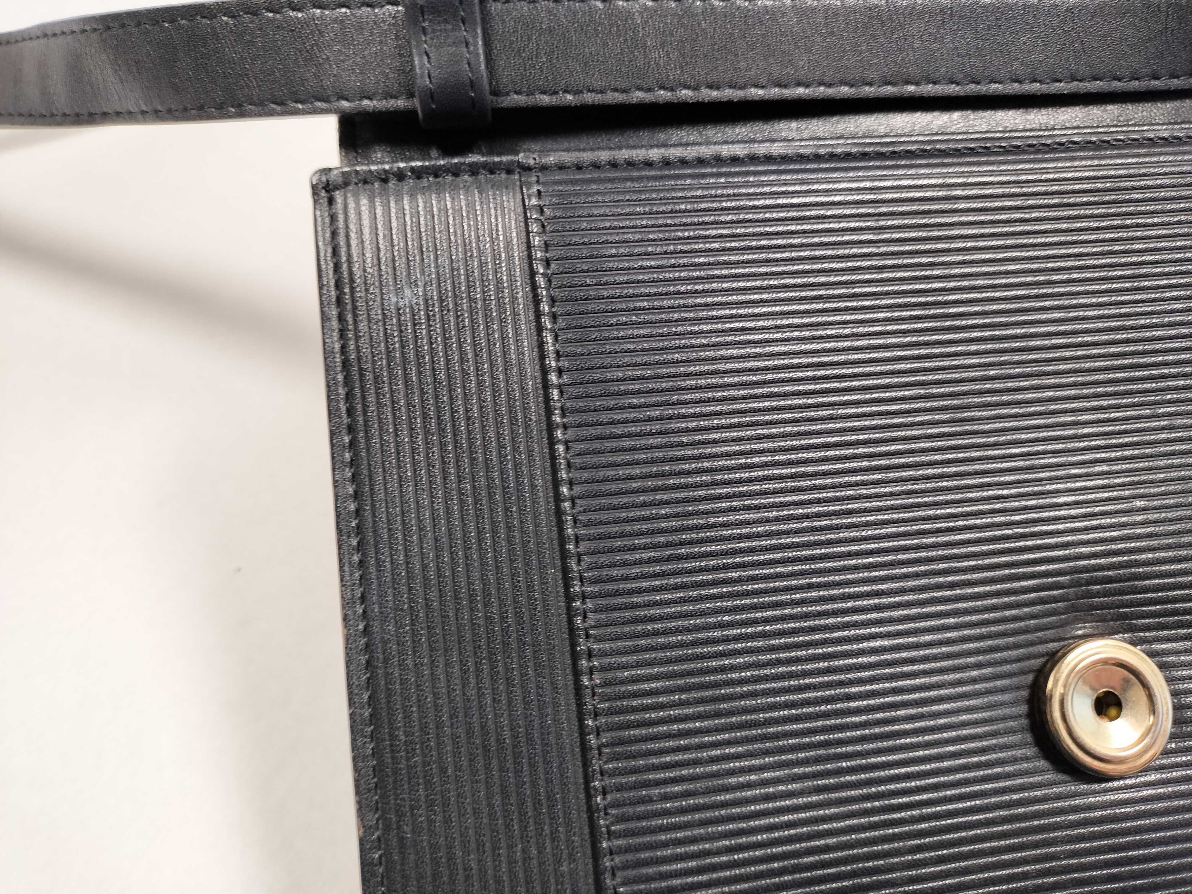 Leather YSL Logo Shoulder Bag — view 15