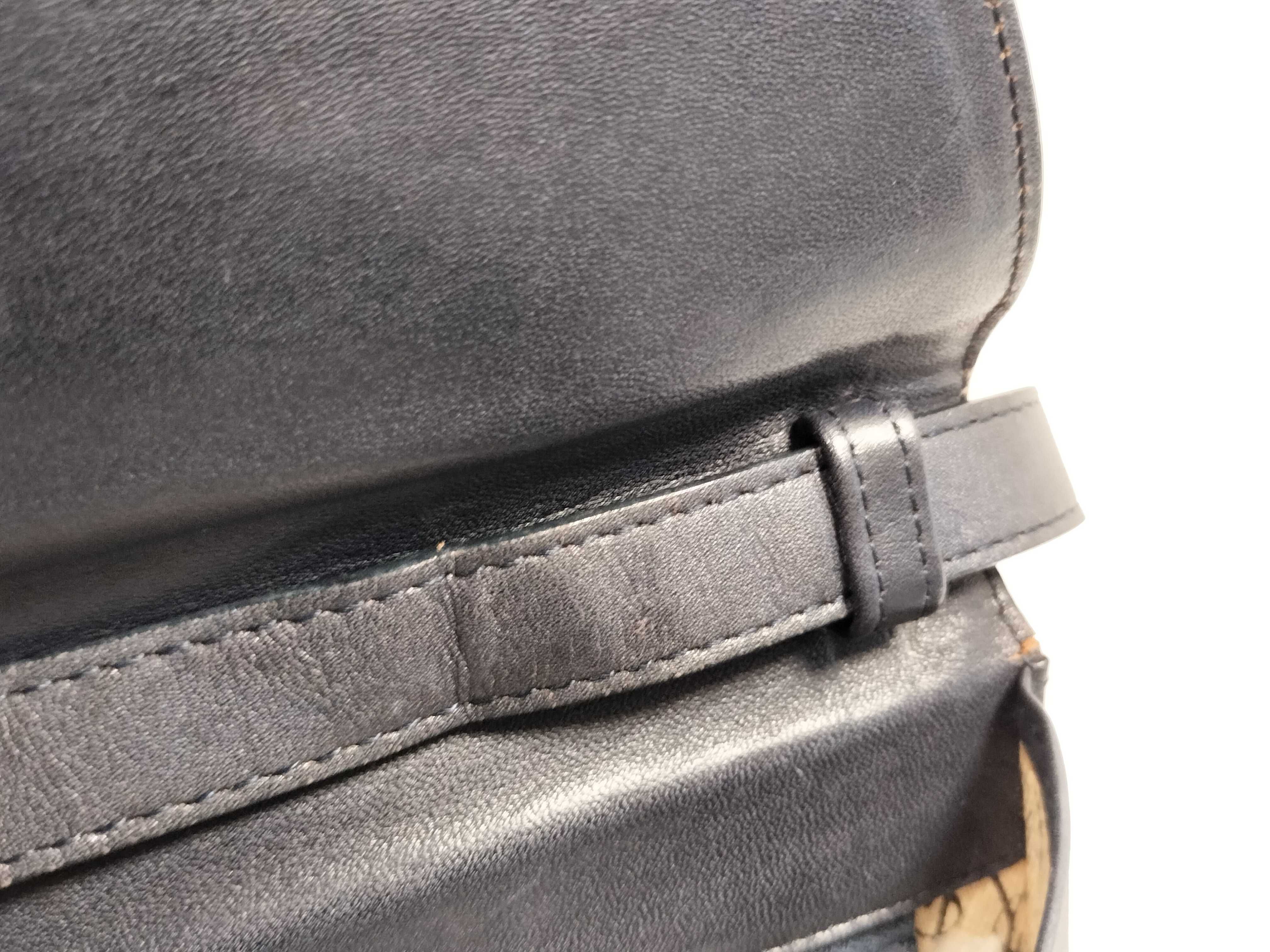 Leather YSL Logo Shoulder Bag — view 5