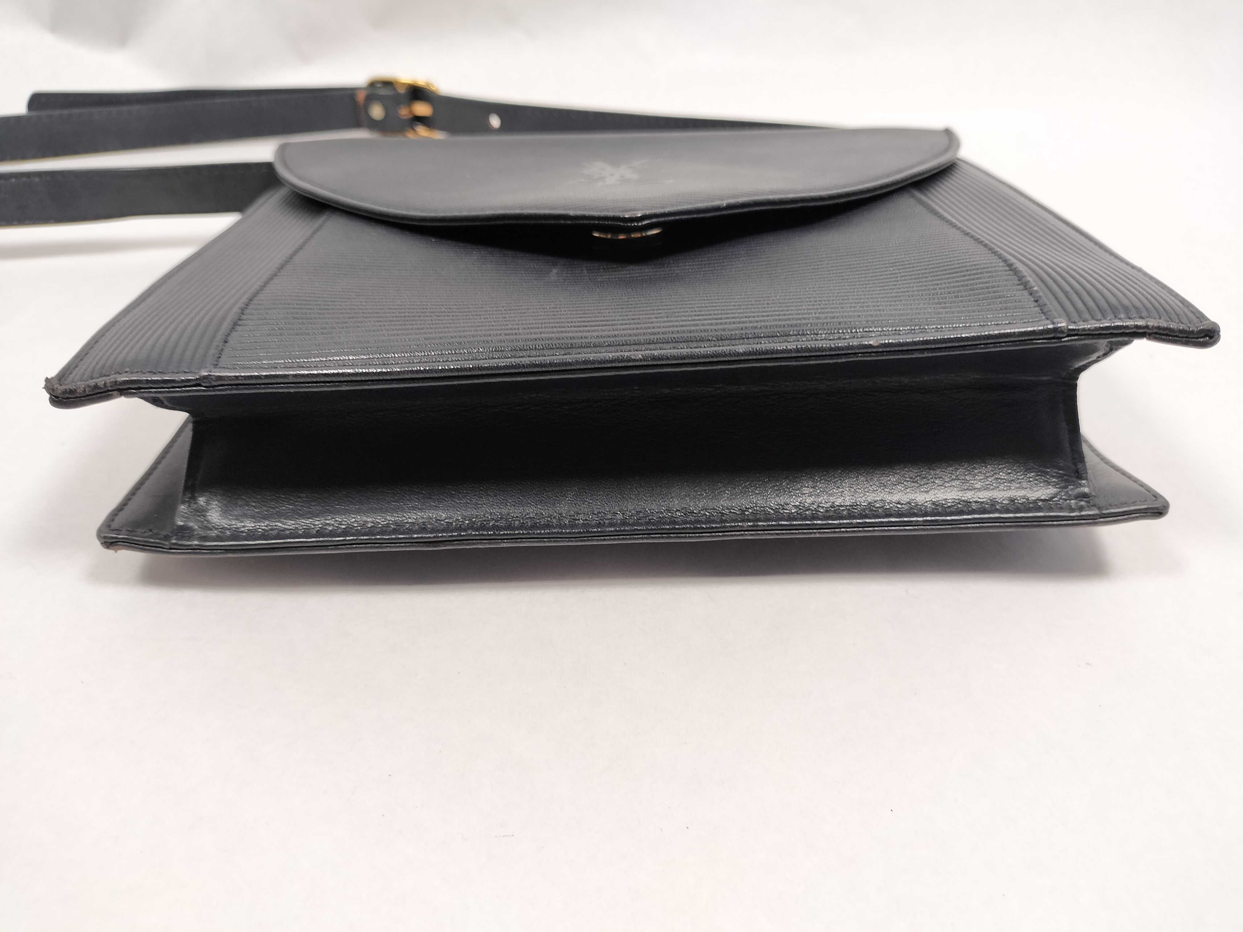Leather YSL Logo Shoulder Bag — view 7