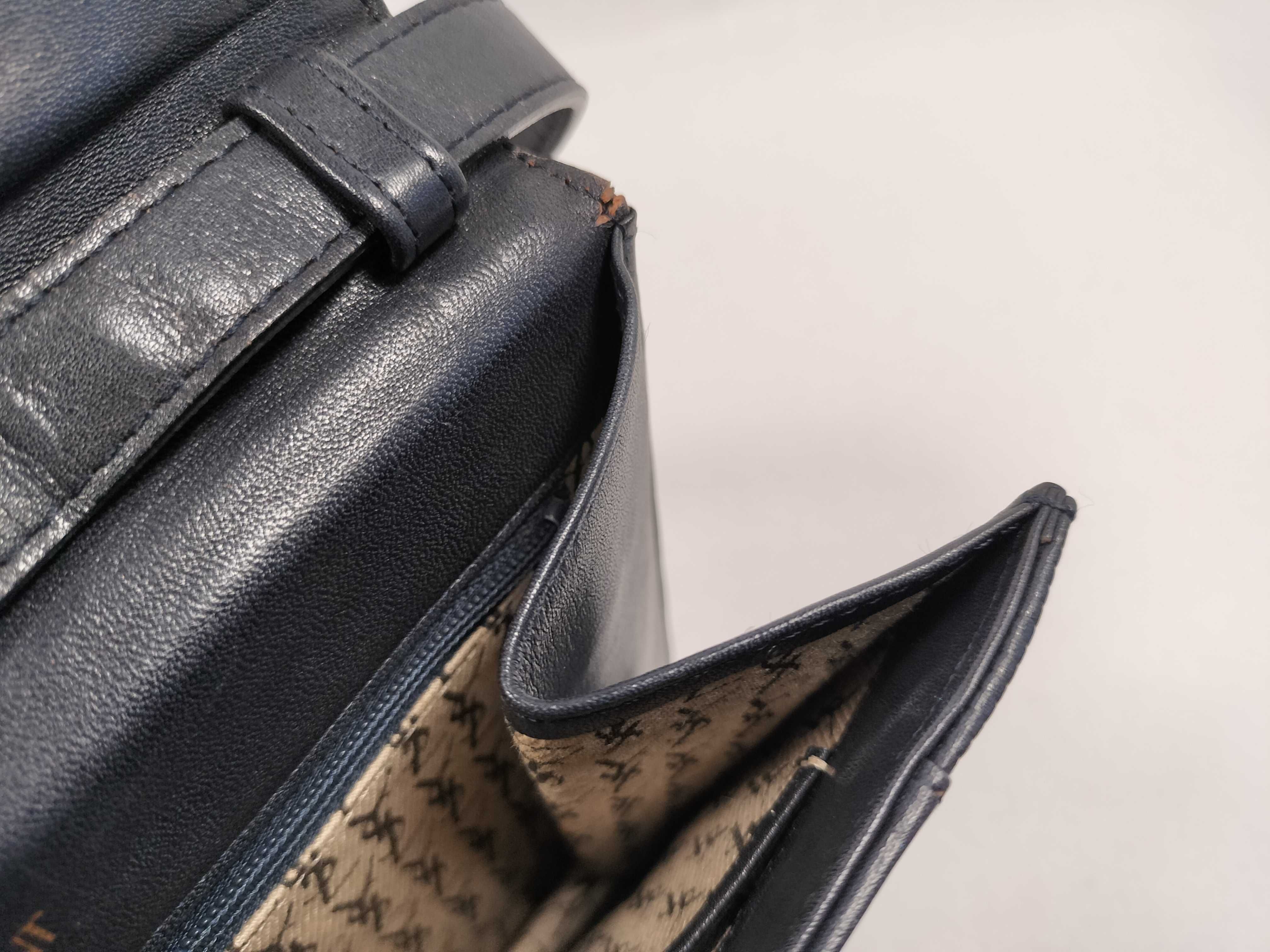 Leather YSL Logo Shoulder Bag — view 9