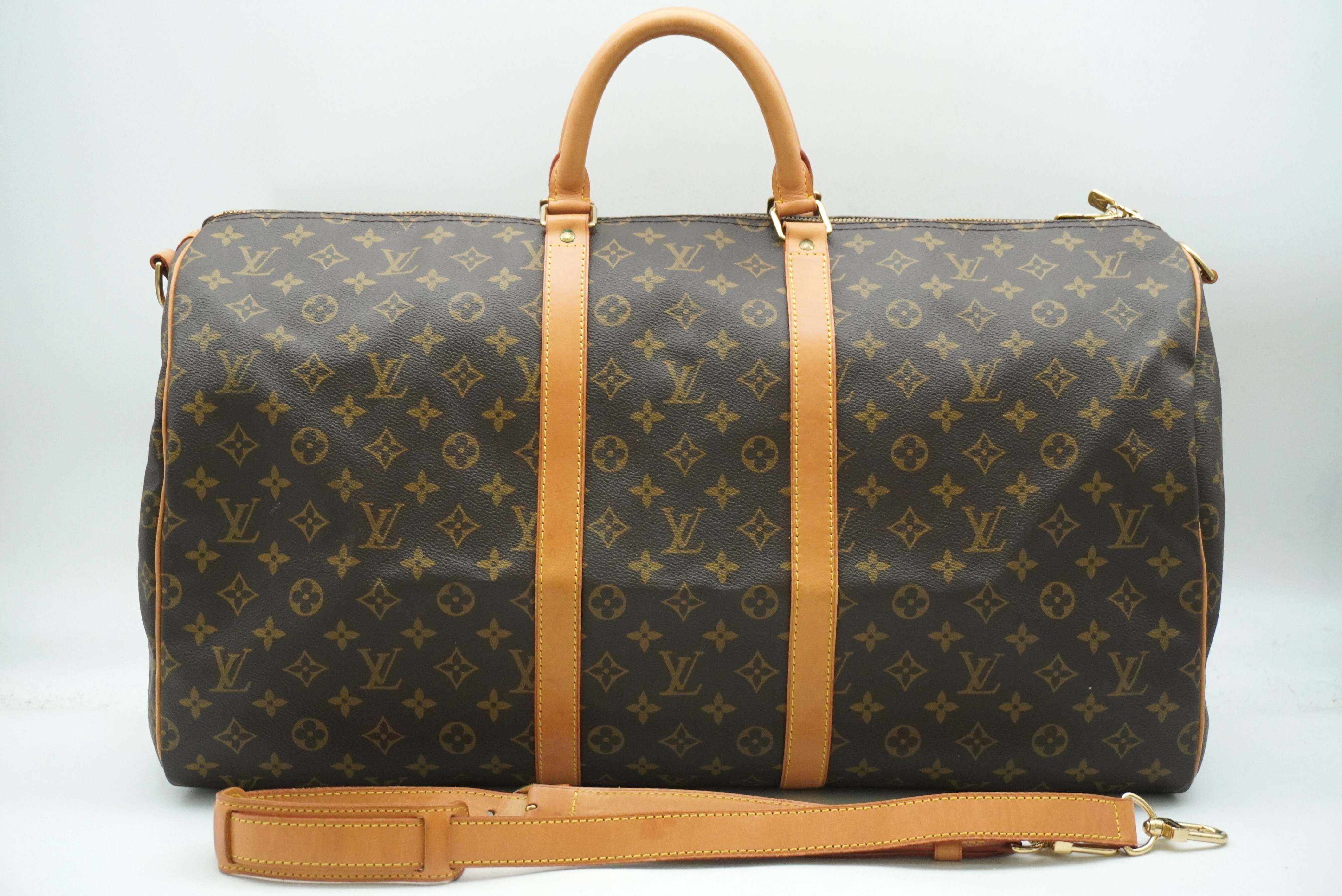 Monogram Keepall Bandoulière 55 M41414 Shoulder Strap Boston Bag