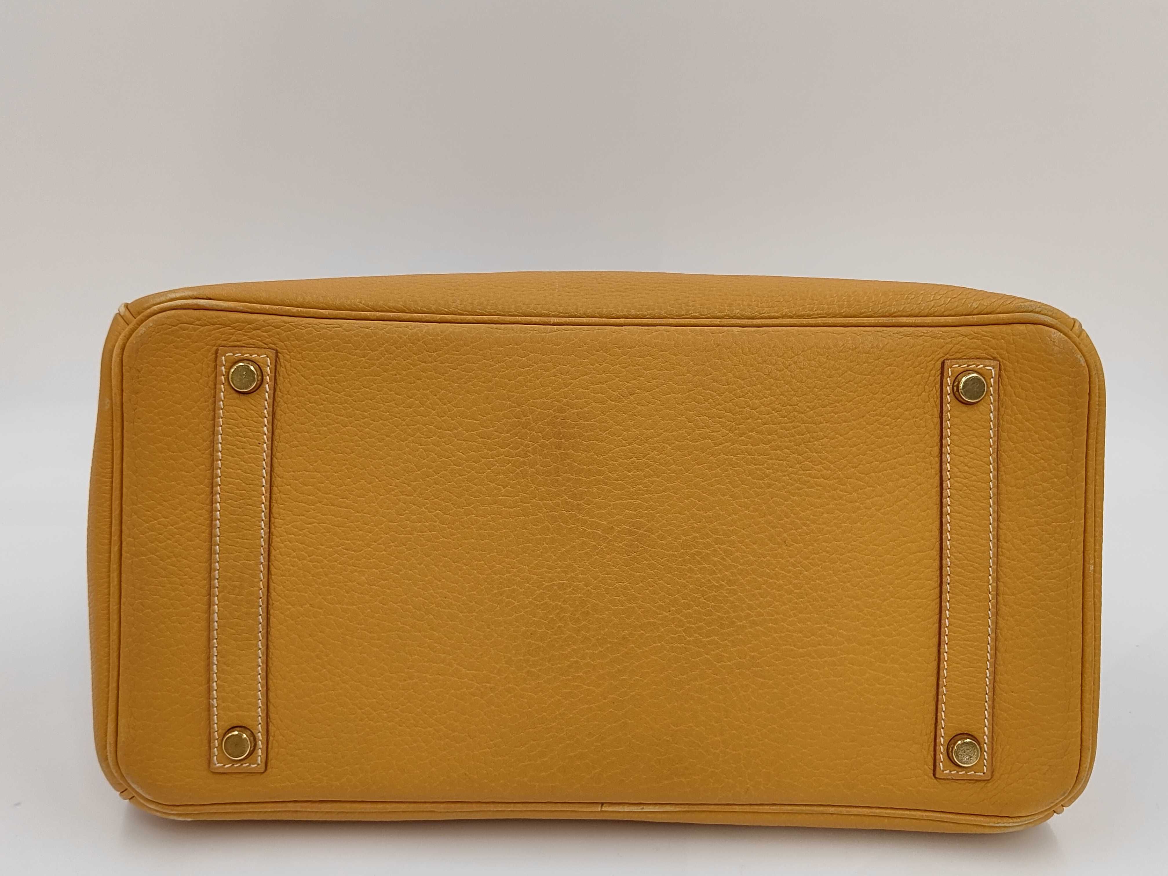Birkin 35 Retourne Ardennes Natural Gold Hardware Z Stamp Handbag — view 4