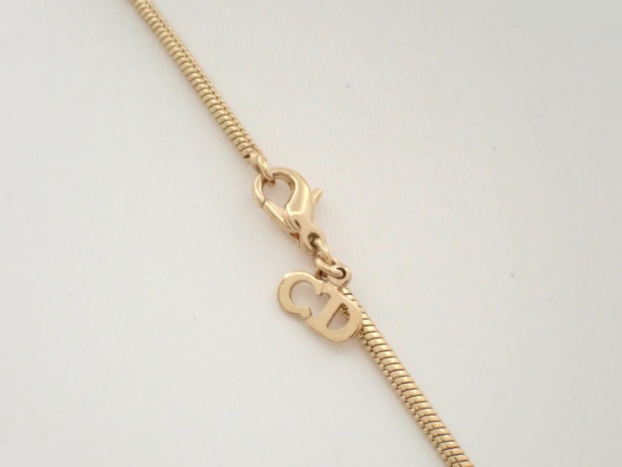 Necklace with logo, GP (gold plated), chain approximately 55cm long. — view 2